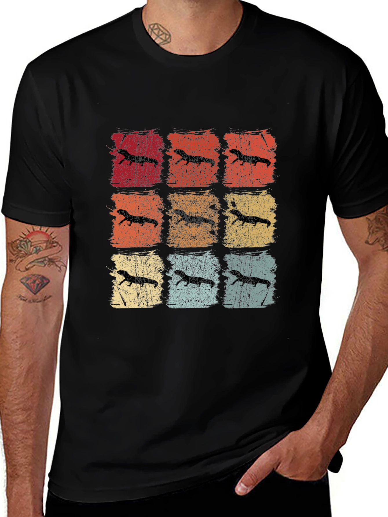 Retro Ferret Graphic T-Shirt - Unisex