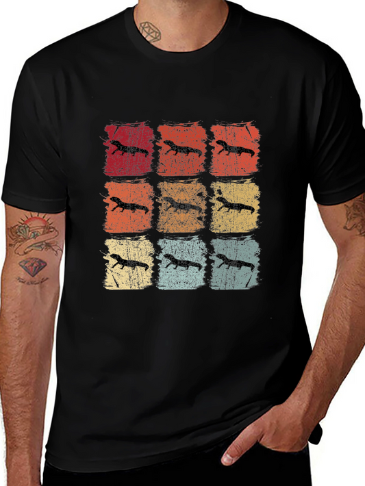 Retro Ferret Graphic T-Shirt - Unisex