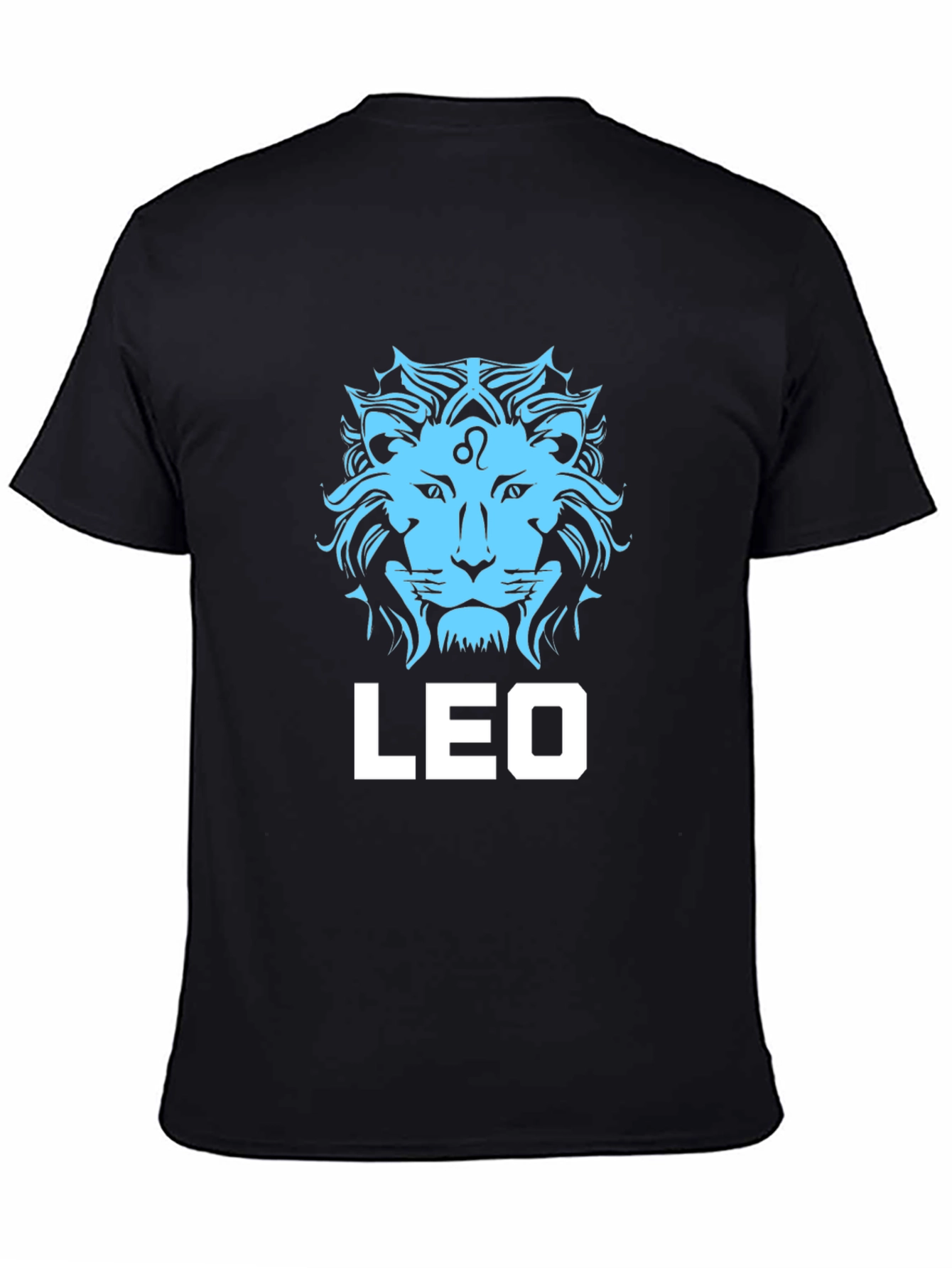 Leo Zodiac T-Shirt - Black Cotton Graphic Tee