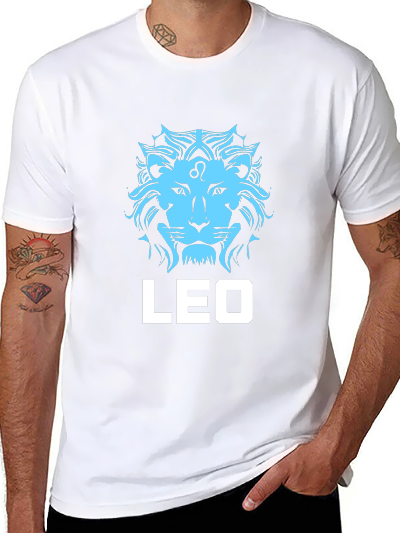 Leo Zodiac T-Shirt - Black Cotton Graphic Tee