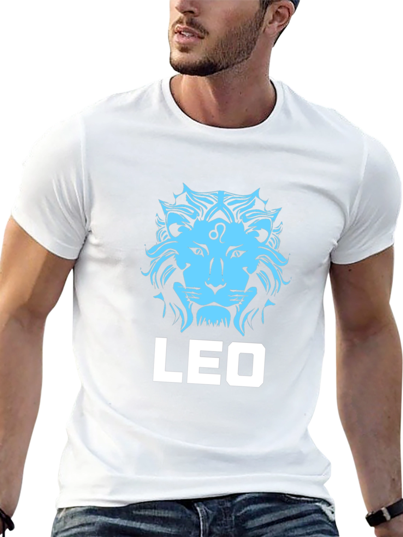 Leo Zodiac T-Shirt - Black Cotton Graphic Tee