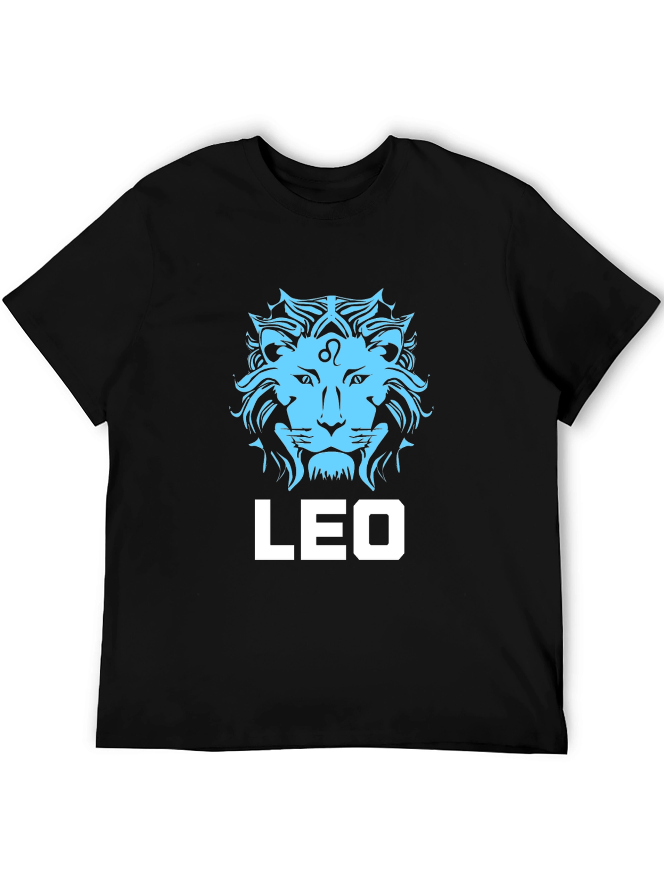 Leo Zodiac T-Shirt - Black Cotton Graphic Tee