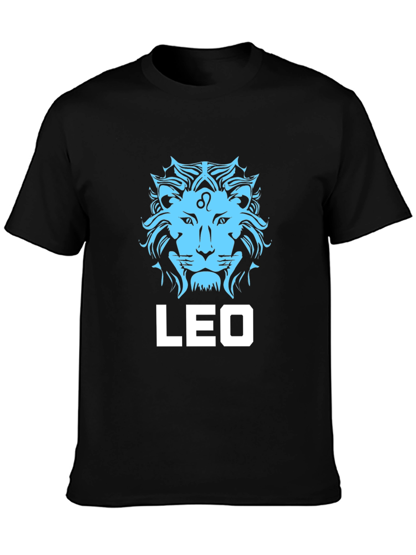 Leo Zodiac T-Shirt - Black Cotton Graphic Tee