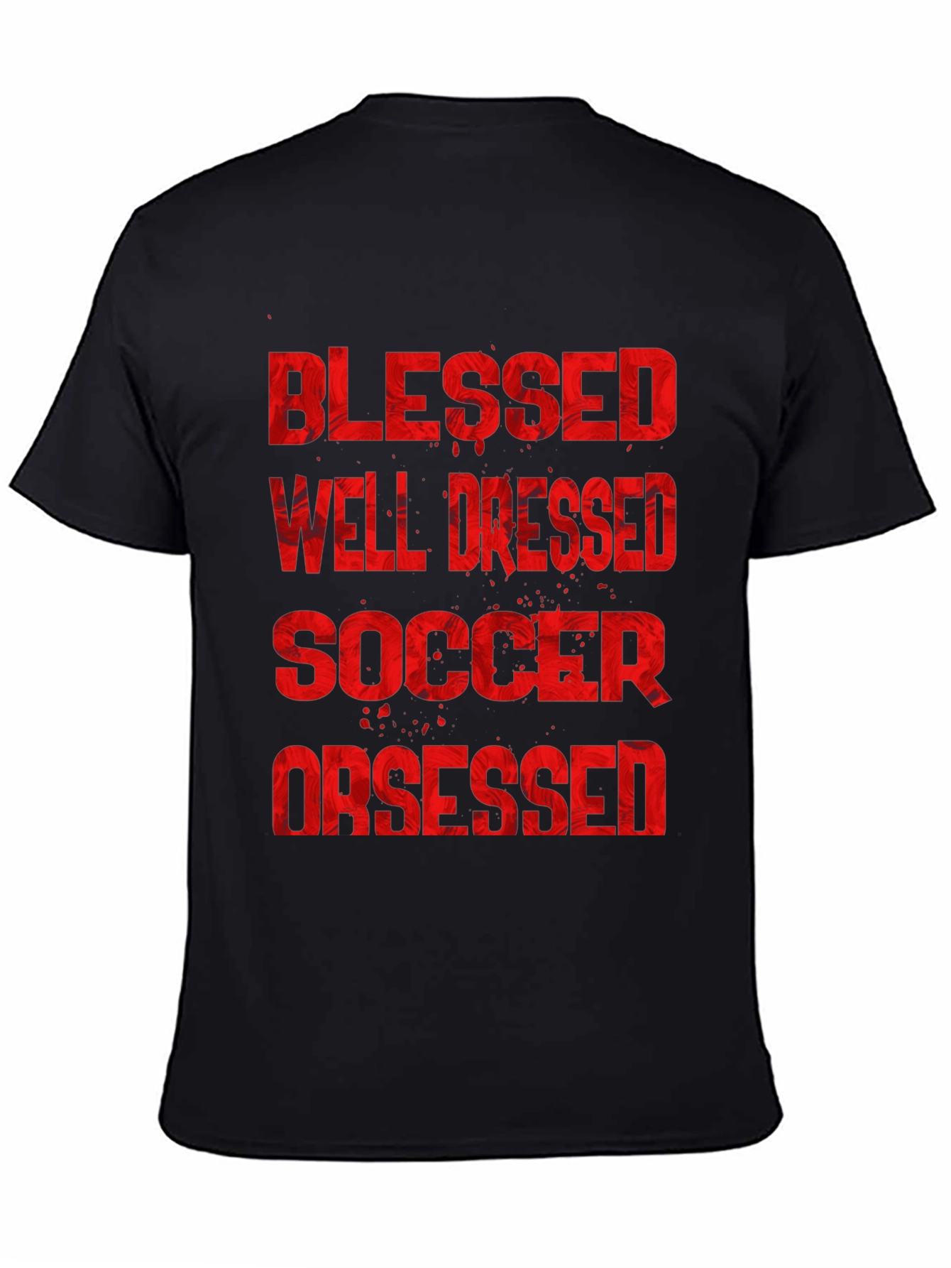 Blessed Well Dressed Soccer Obsessed Graphic T-Shirt