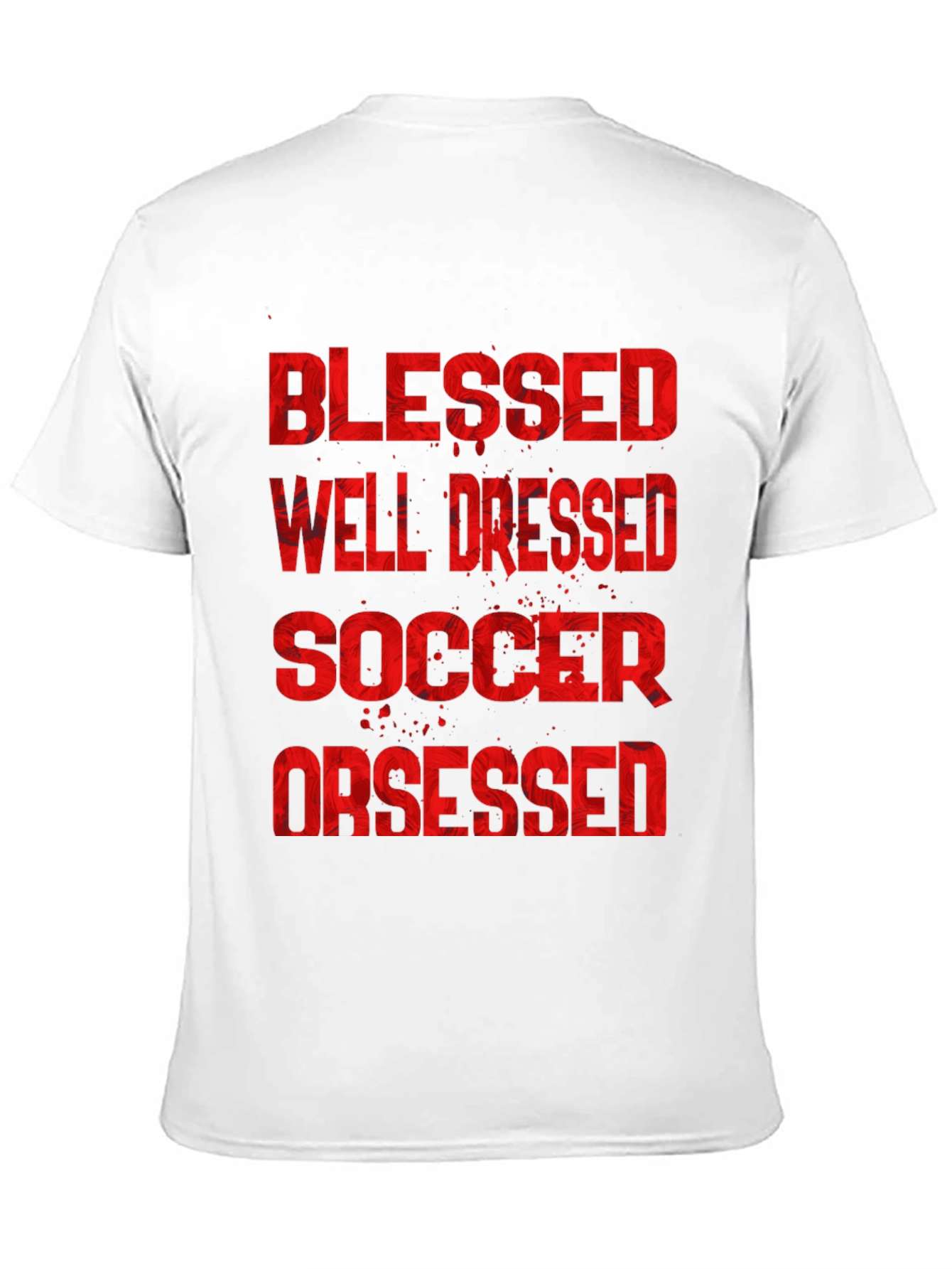 Blessed Well Dressed Soccer Obsessed Graphic T-Shirt
