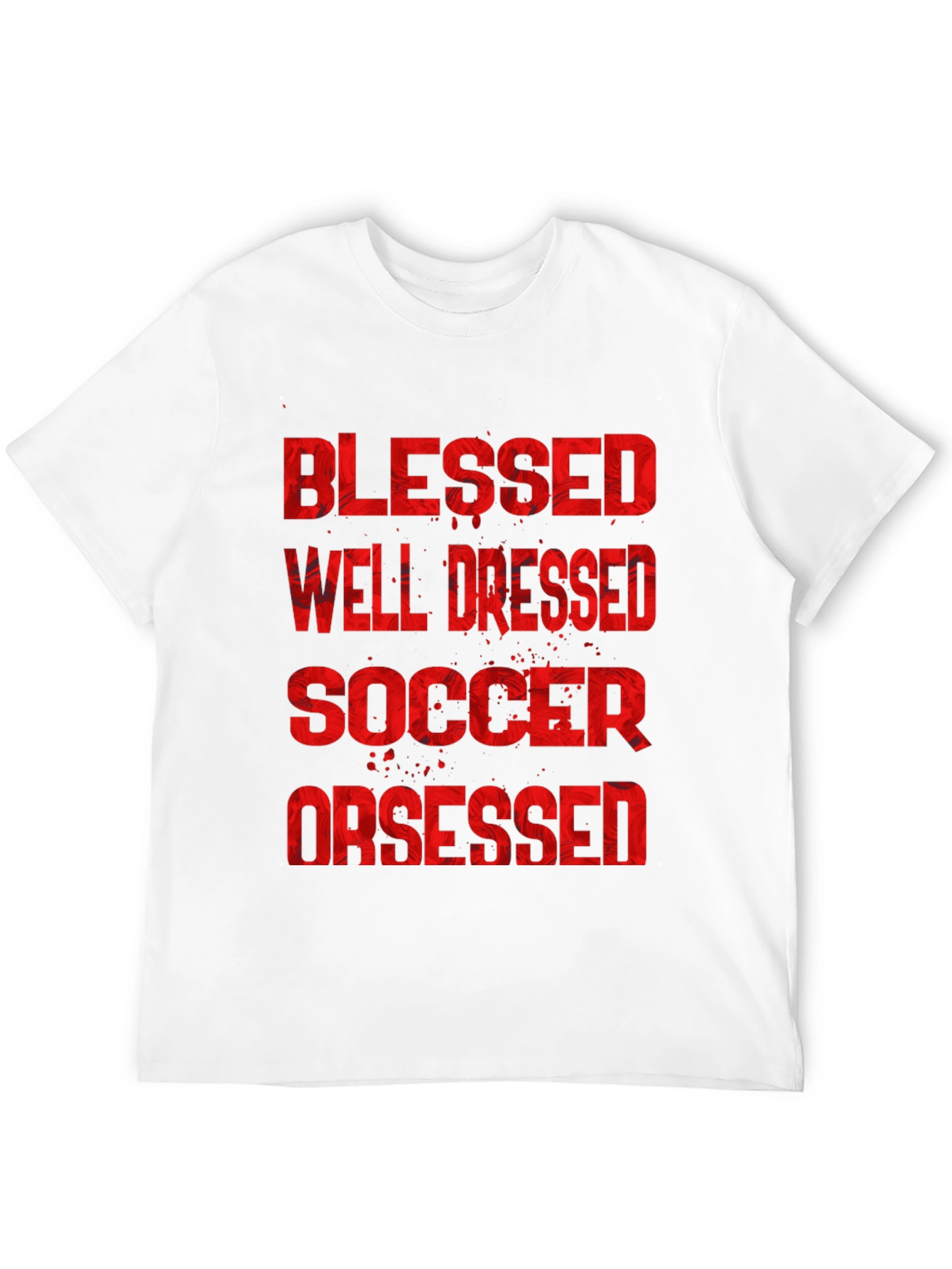 Blessed Well Dressed Soccer Obsessed Graphic T-Shirt