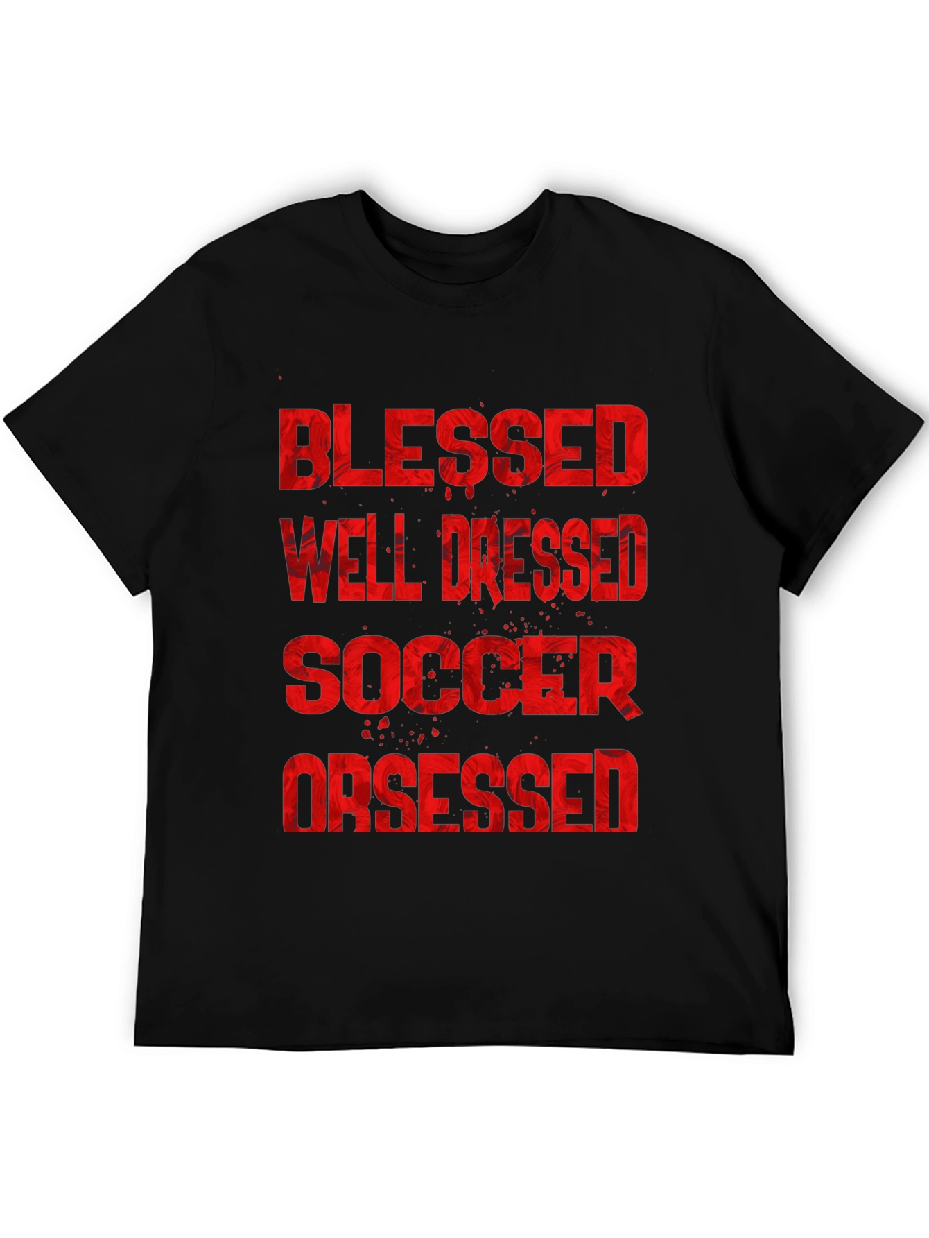 Blessed Well Dressed Soccer Obsessed Graphic T-Shirt