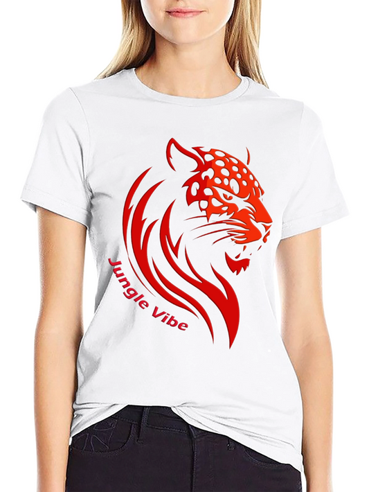 Bold Jungle Vibe Tee - Fierce Leopard Design
