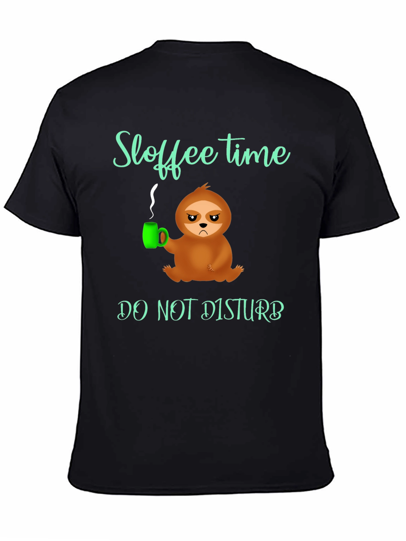 Sloffee Time Sloth Graphic Tee - Do Not Disturb