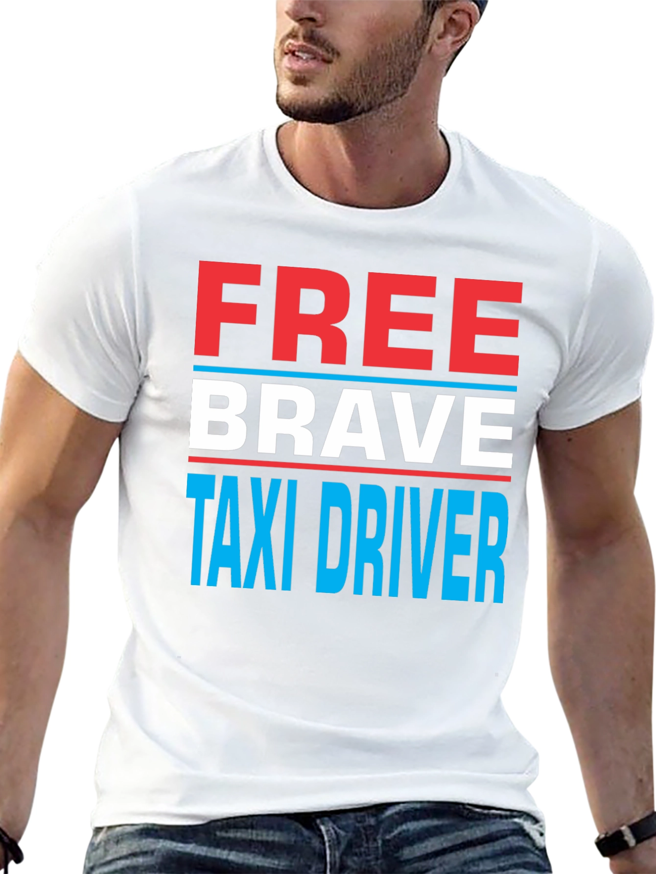 Free Brave Taxi Driver T-Shirt