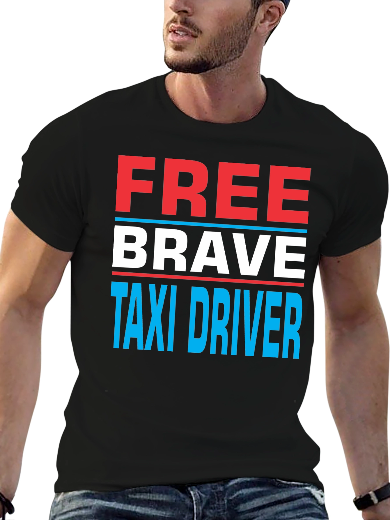 Free Brave Taxi Driver T-Shirt