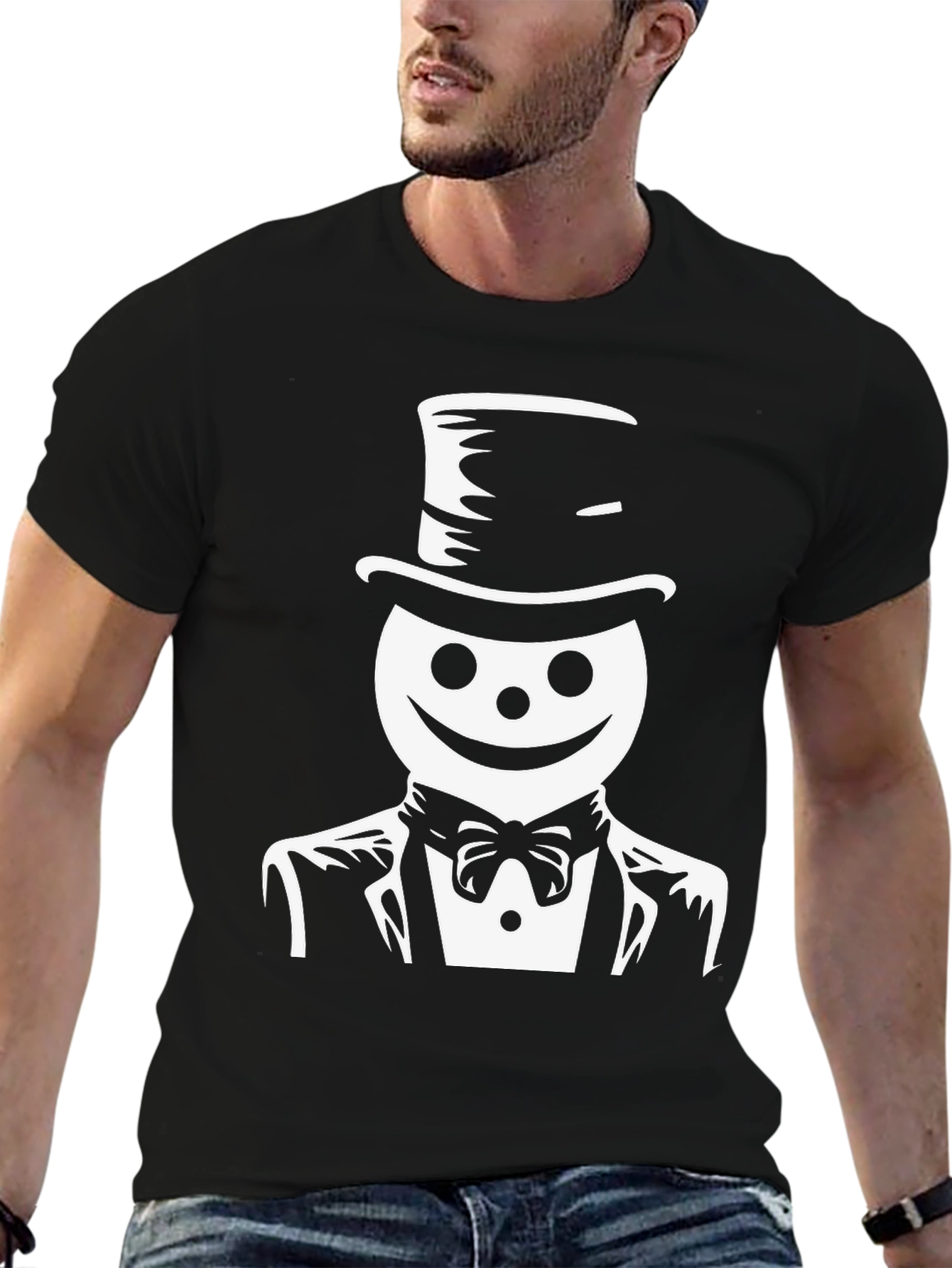 Mens Black T-Shirt - Jack in the Box Graphic