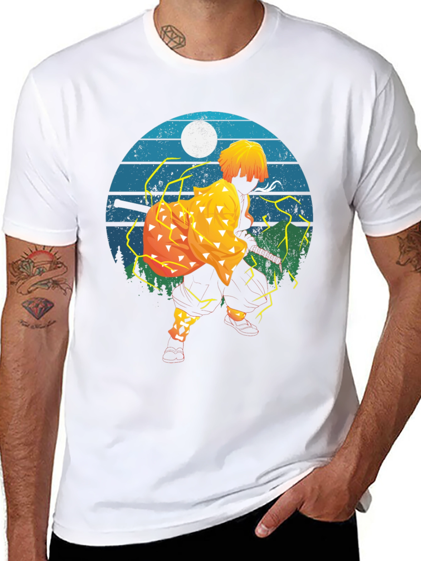 Zenitsu Anime Graphic T-Shirt