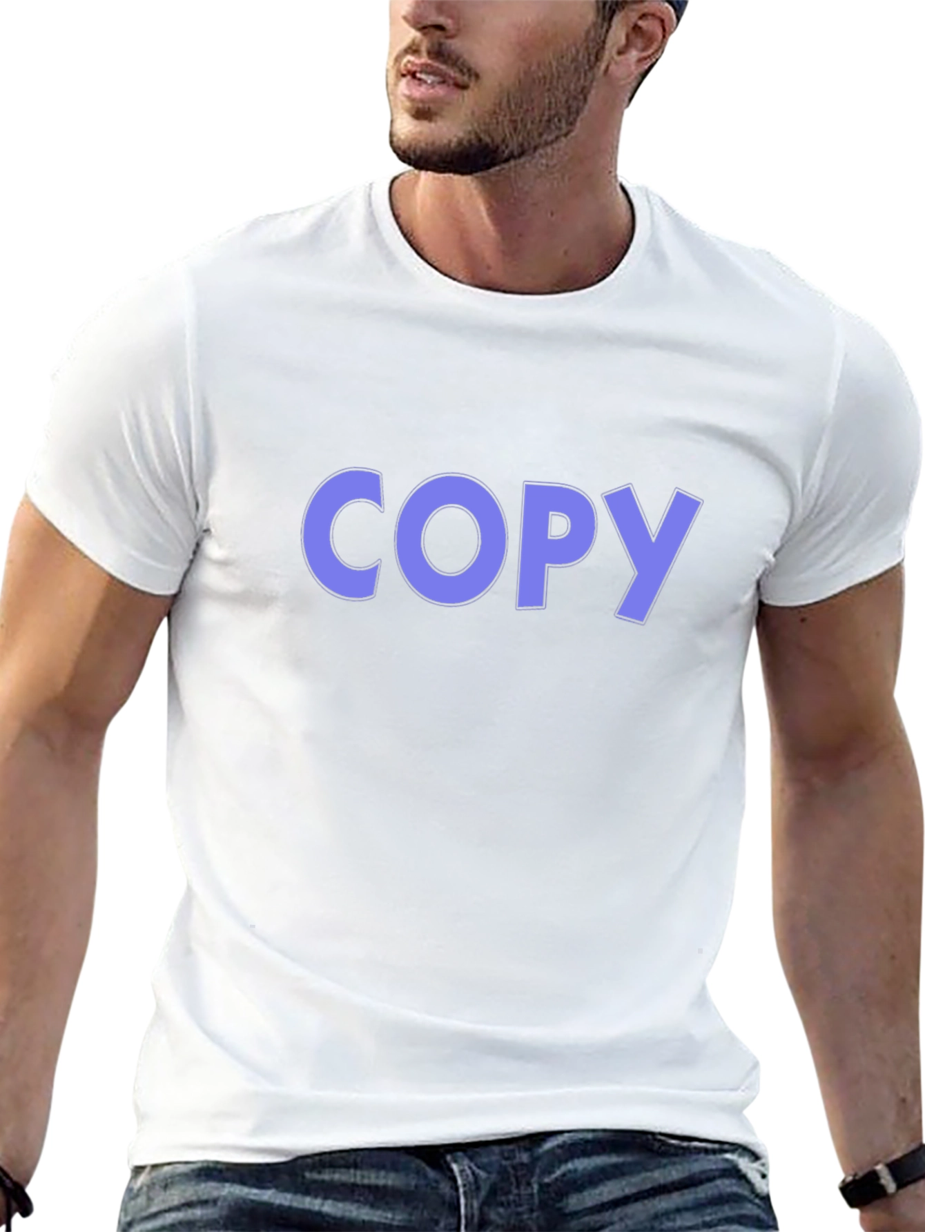 Mens Black T-Shirt - Copy Design