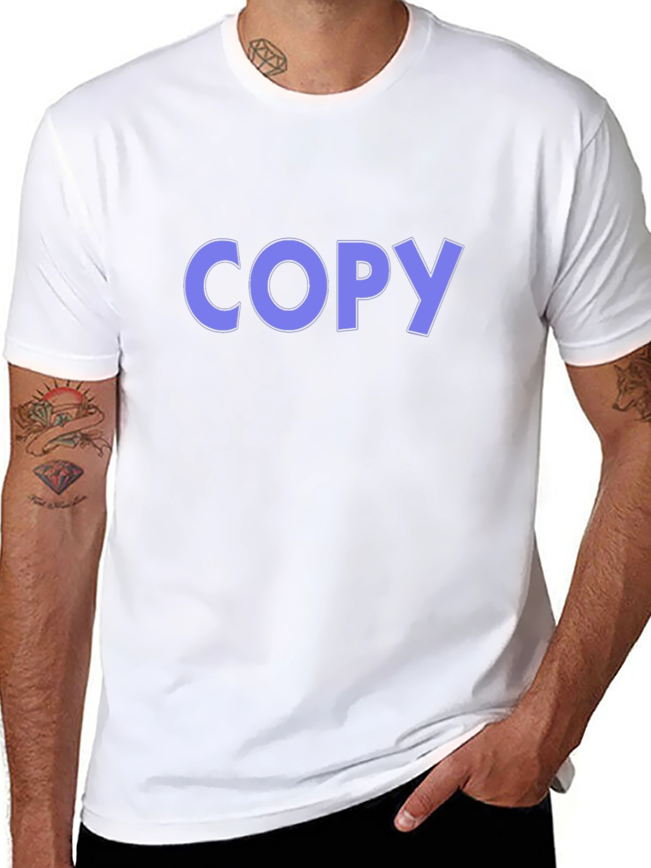 Mens Black T-Shirt - Copy Design