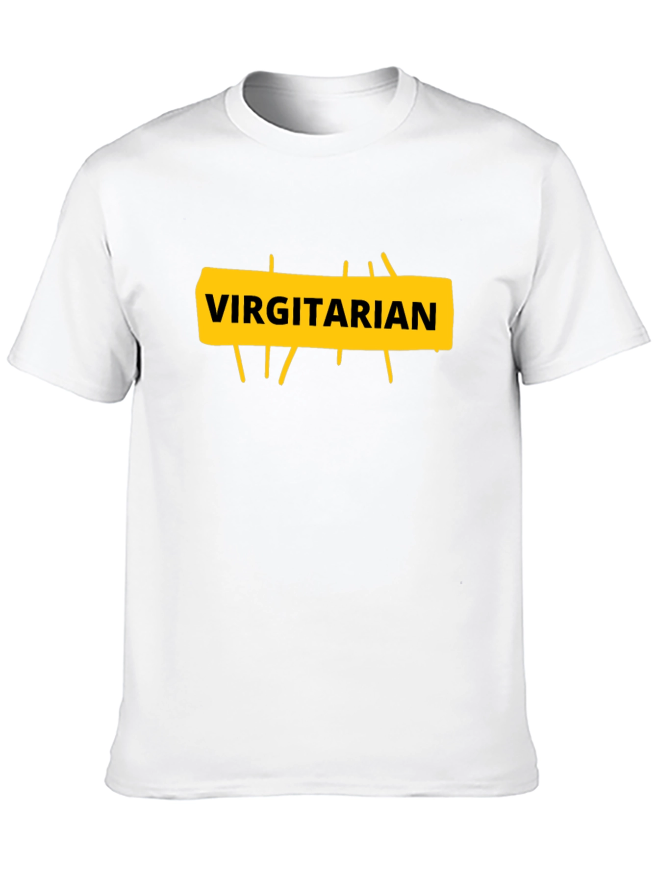 Virgitarian Graphic T-Shirt - Funny Vegan Humor Tee