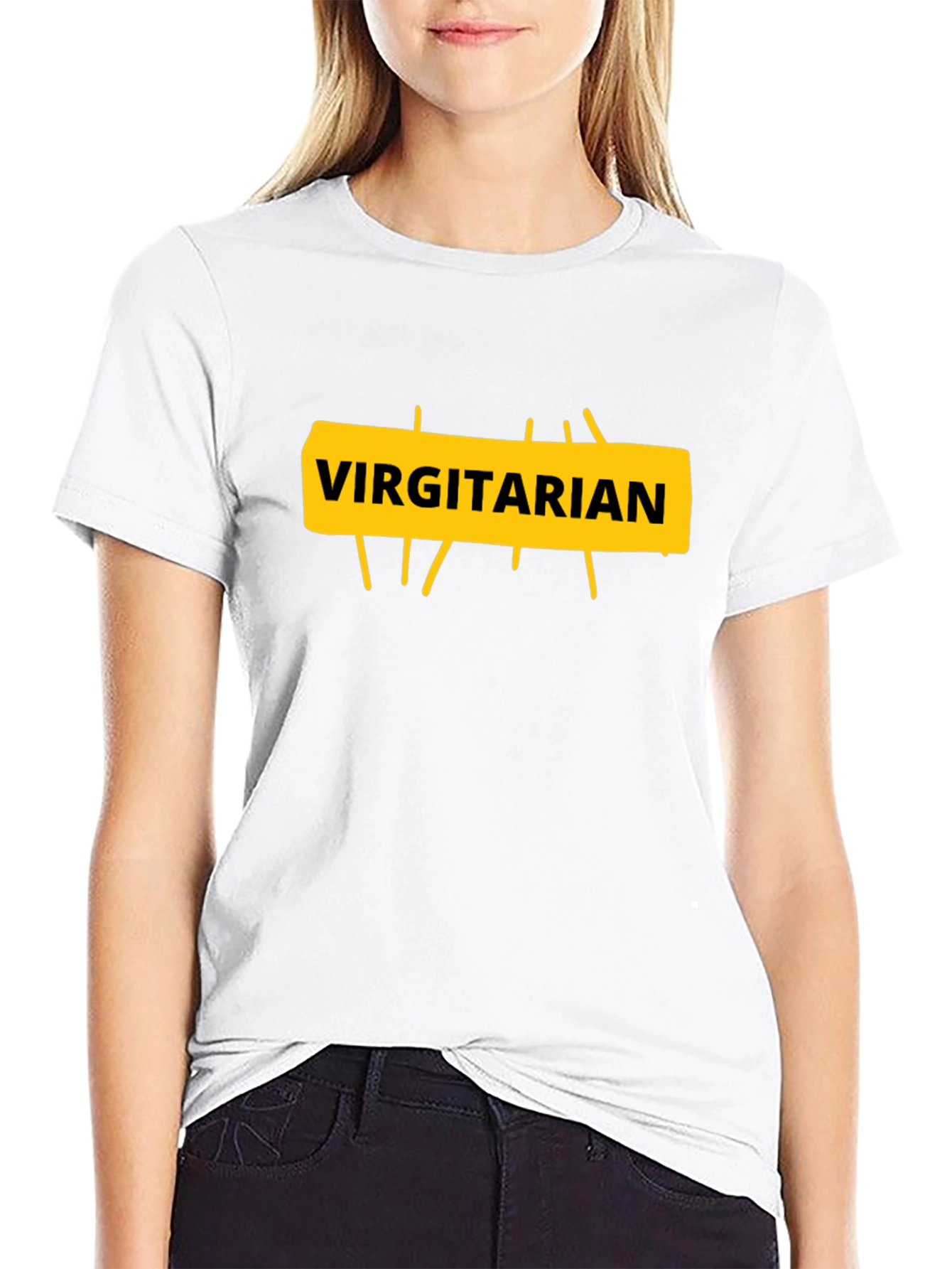 Virgitarian Graphic T-Shirt - Funny Vegan Humor Tee