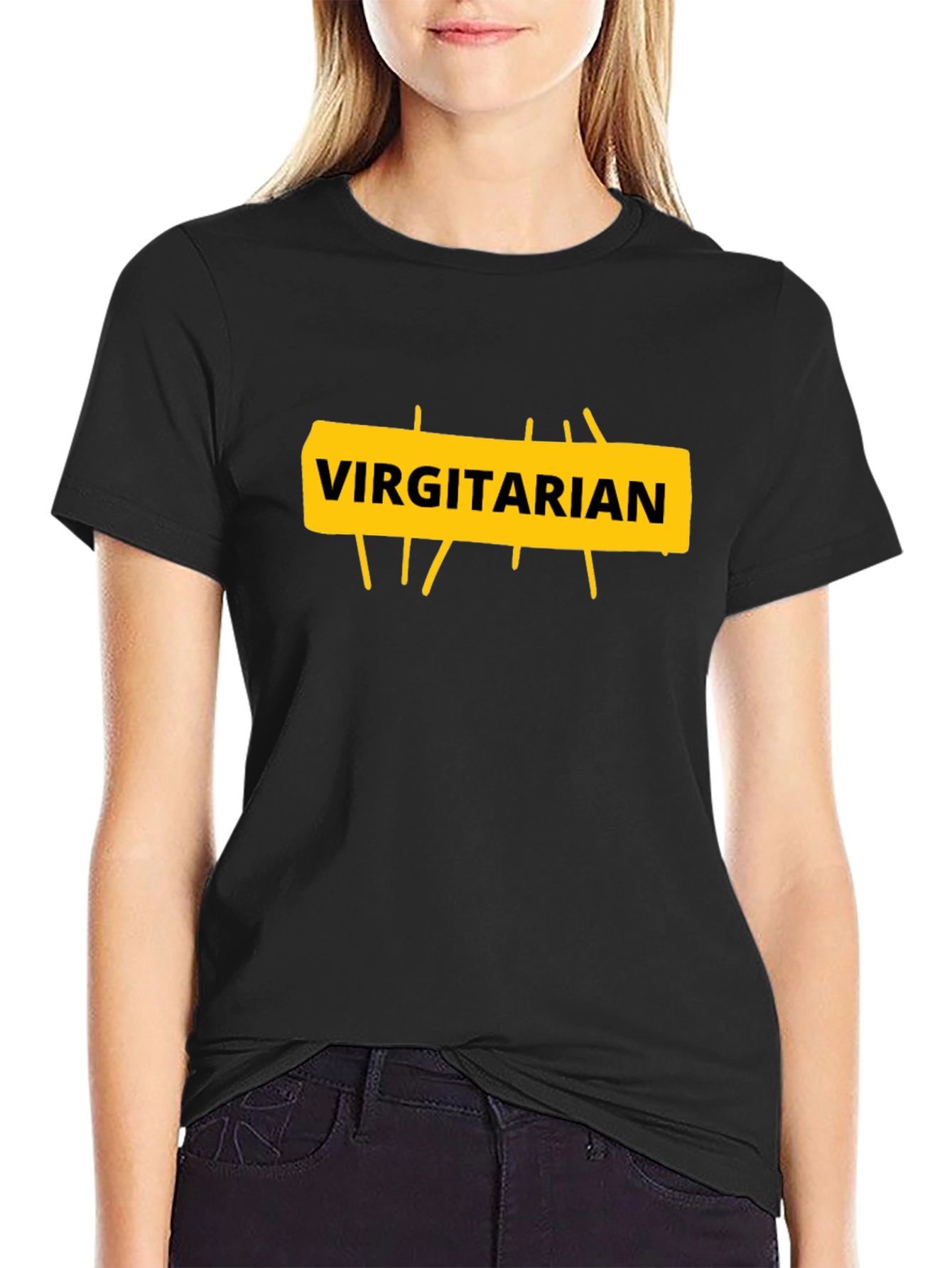 Virgitarian Graphic T-Shirt - Funny Vegan Humor Tee