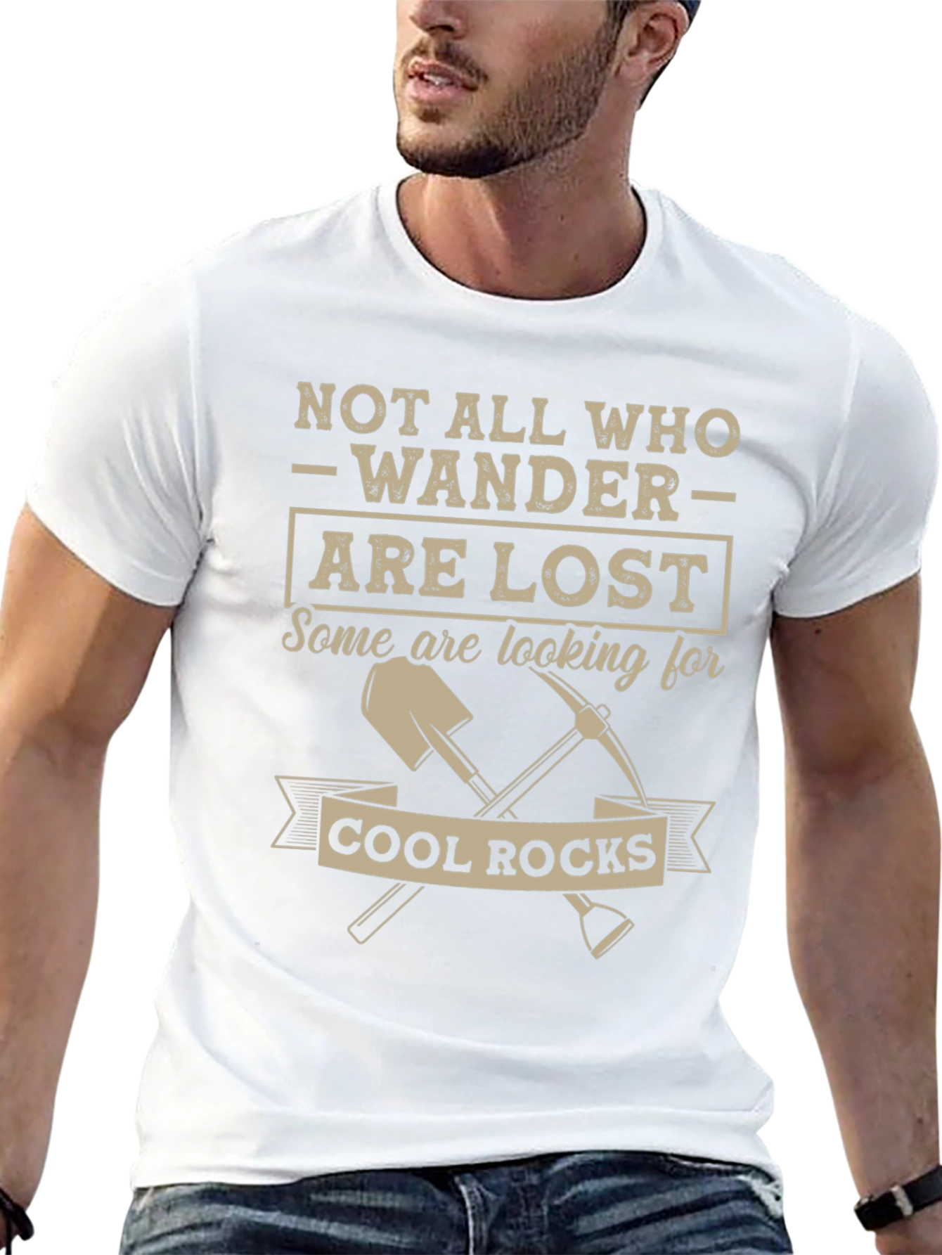 Not All Who Wander T-Shirt Cool Rocks Graphic Tee