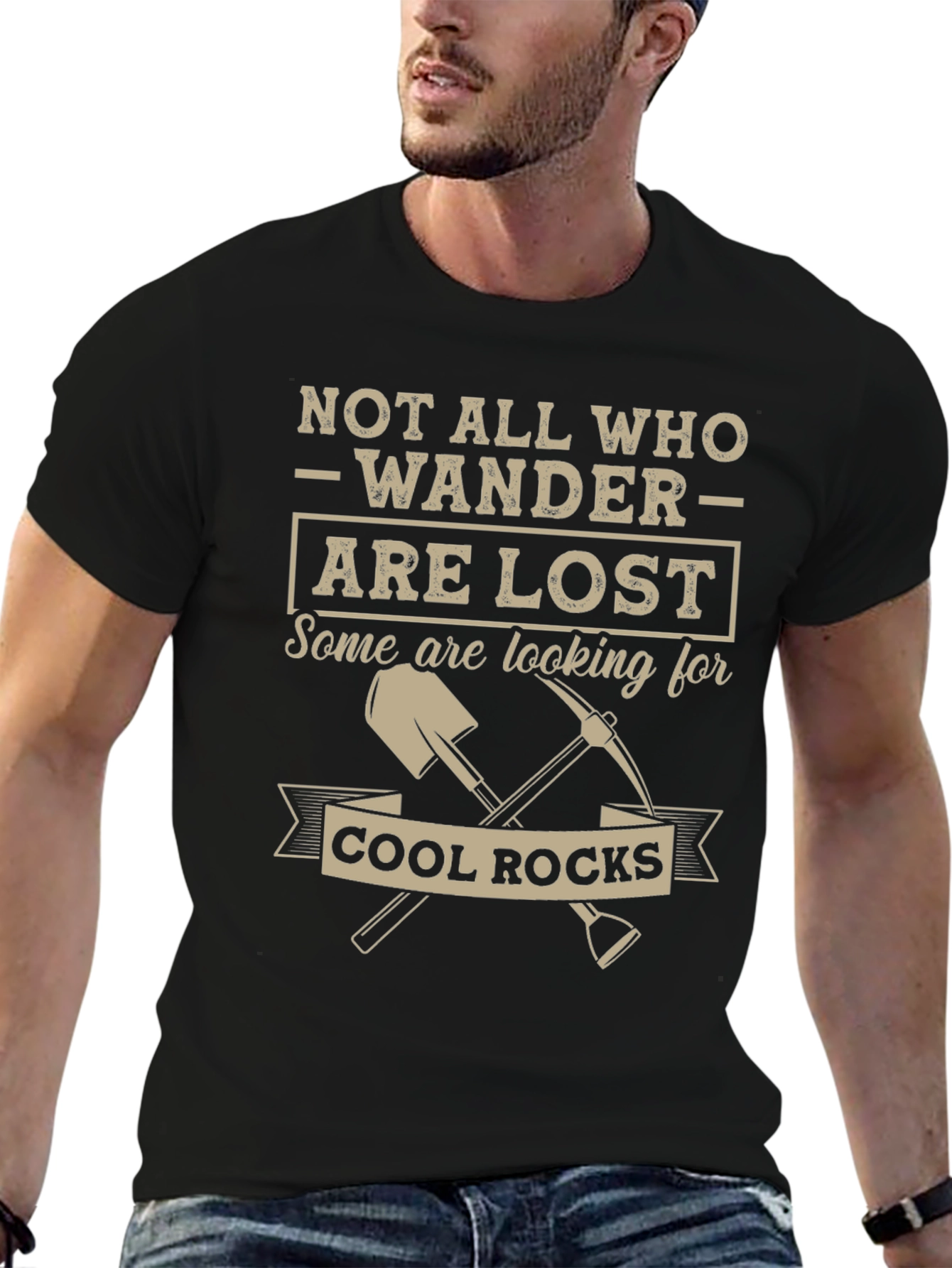 Not All Who Wander T-Shirt Cool Rocks Graphic Tee
