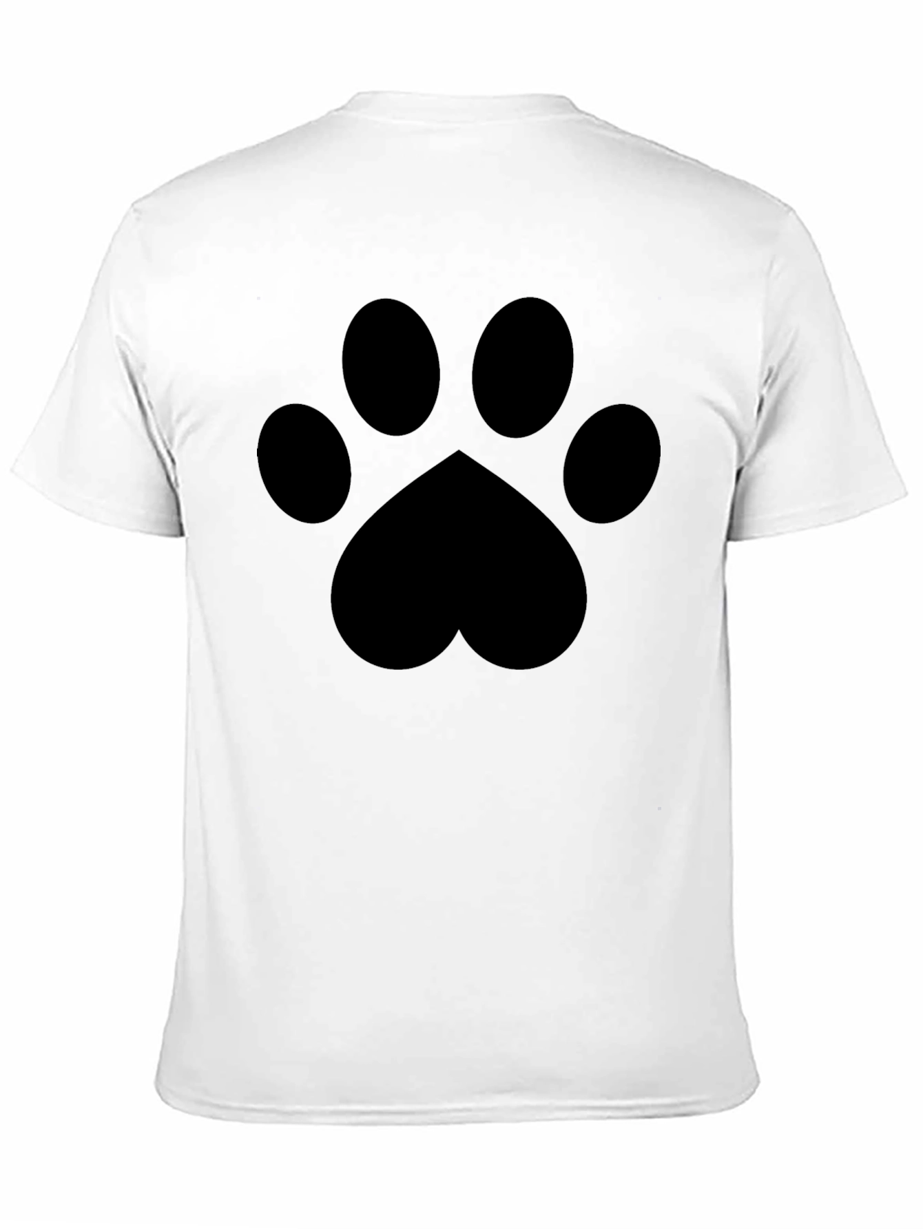 Paw Print Graphic T-Shirt - Stylish Pet Lover Tee