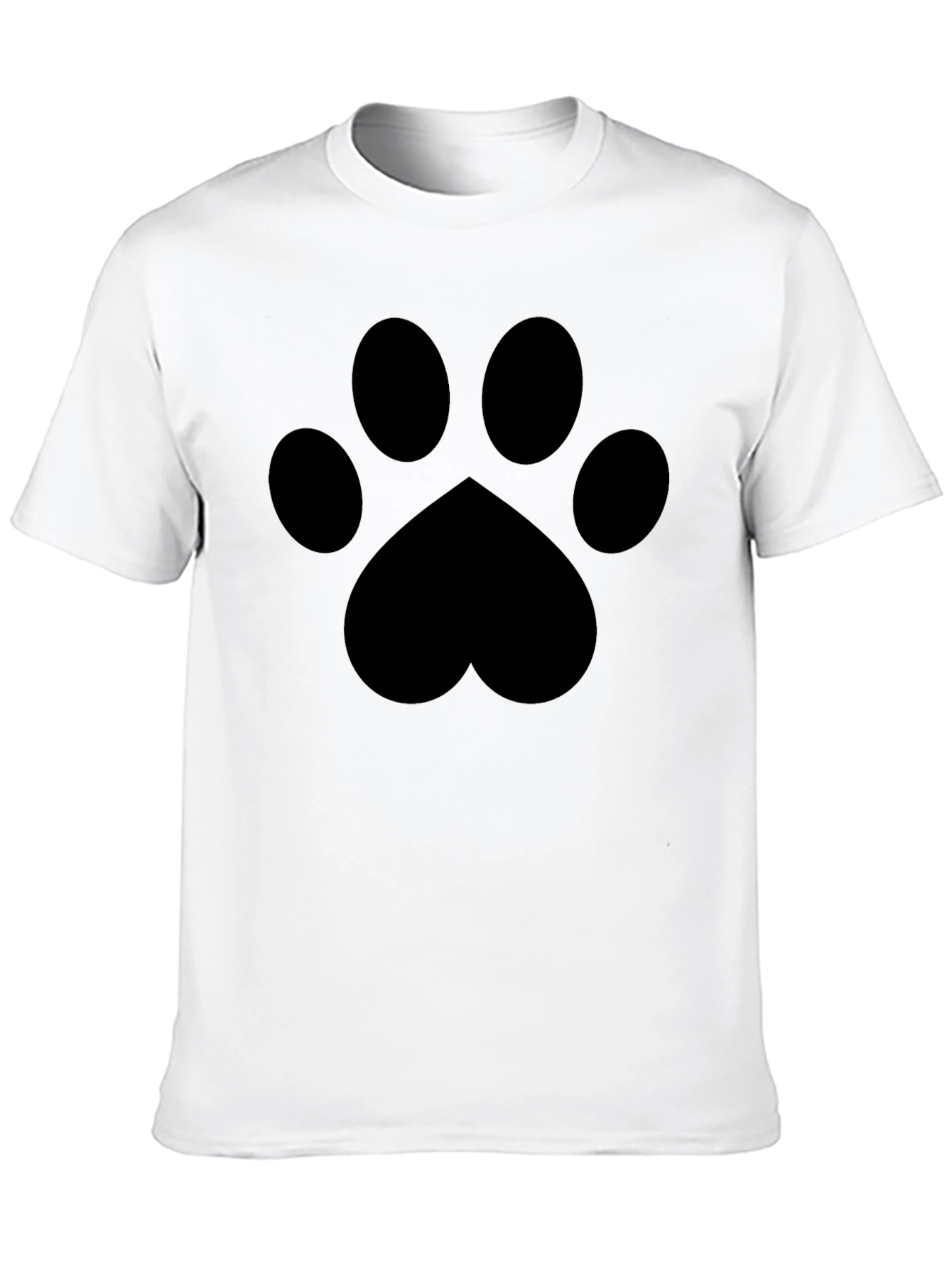 Paw Print Graphic T-Shirt - Stylish Pet Lover Tee