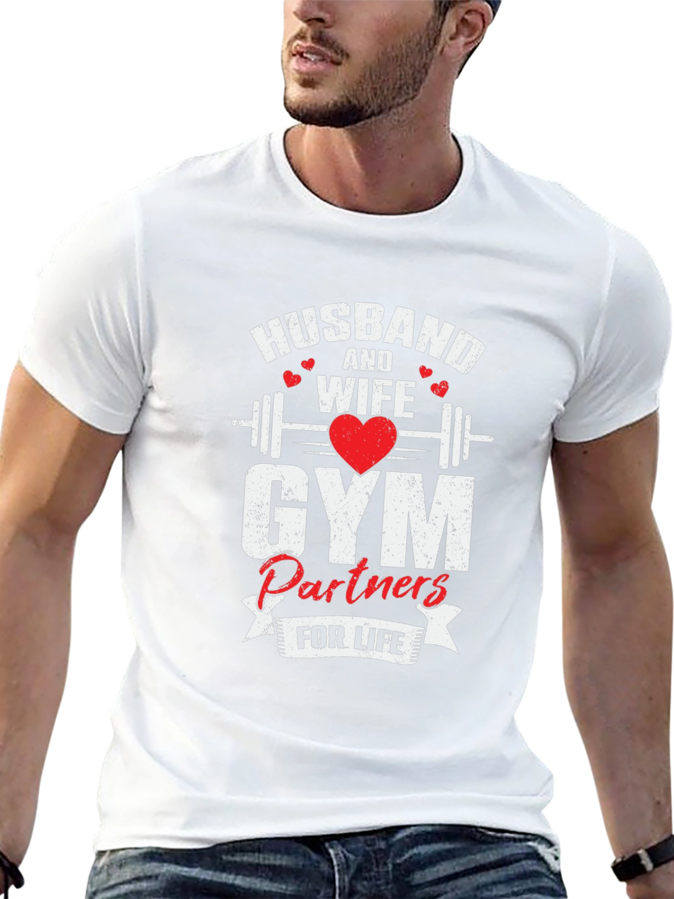 Husband and Wife Gym Partners T-Shirt