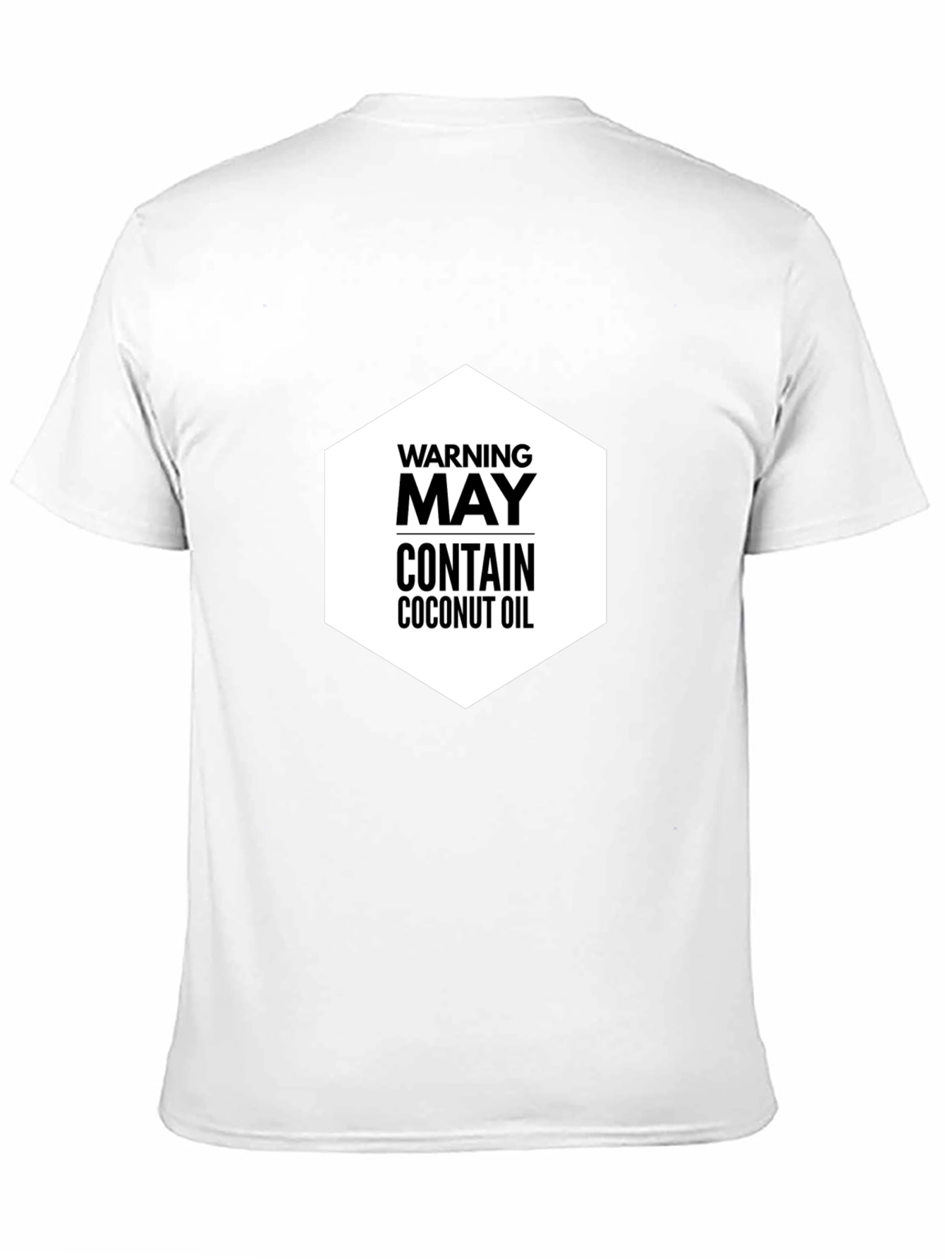 Warning May Contain Coconut Oil Graphic Tee