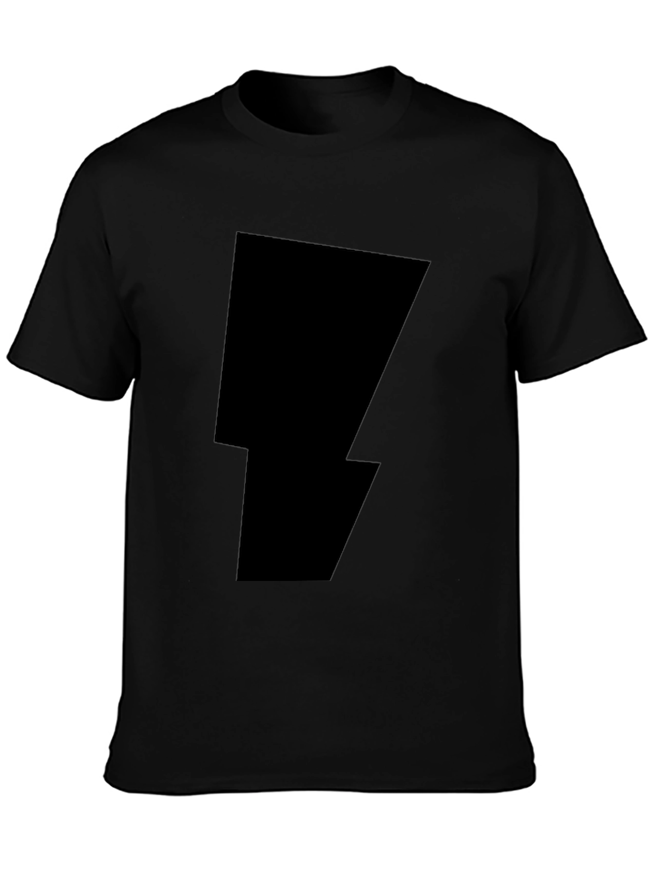 Black Lightning Bolt Graphic Tee