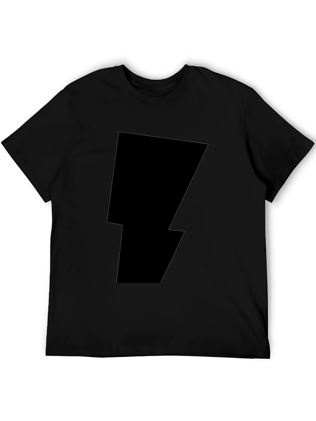 Black Lightning Bolt Graphic Tee