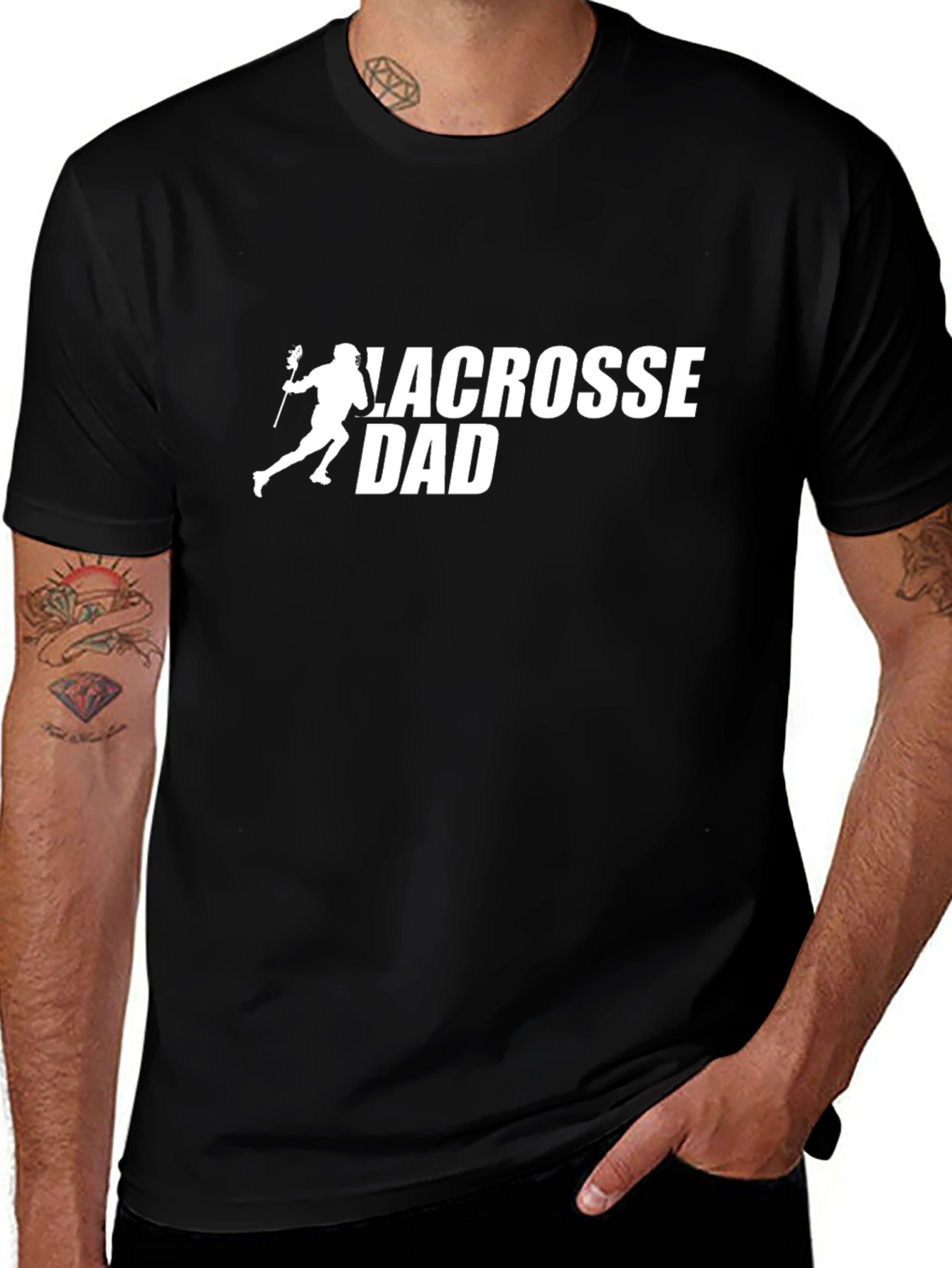 Lacrosse Dad Graphic Tee - Black
