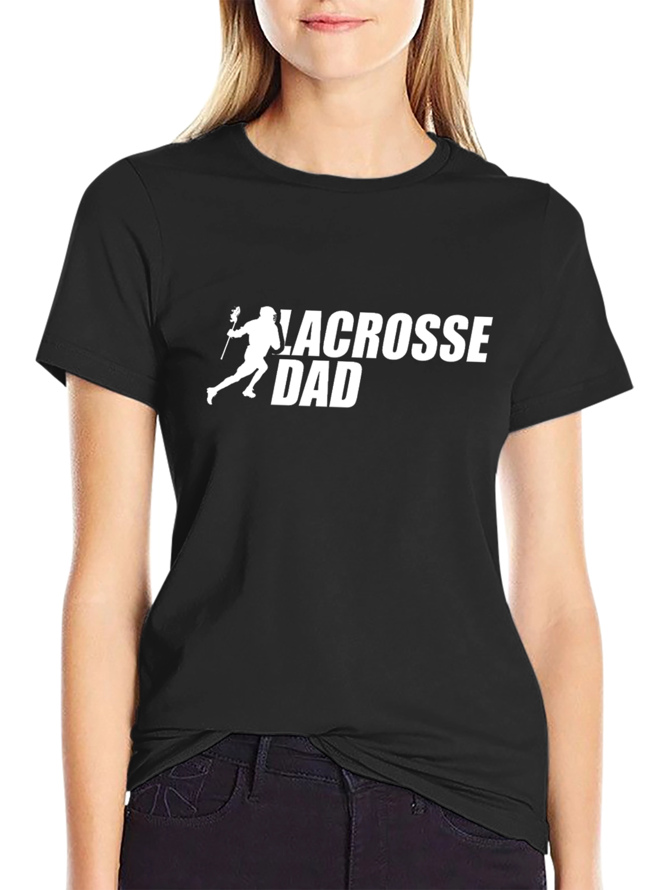 Lacrosse Dad Graphic Tee - Black