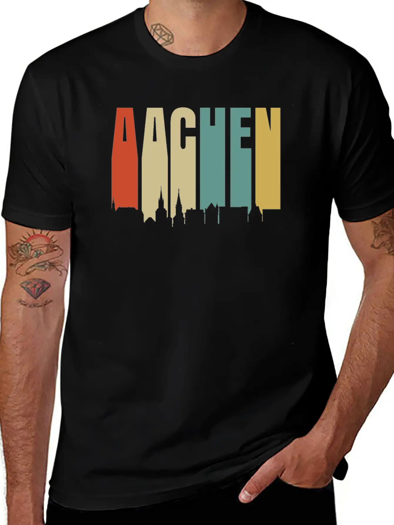 Aachen Unisex Casual T-Shirt – Clean Design For Daily Comfort