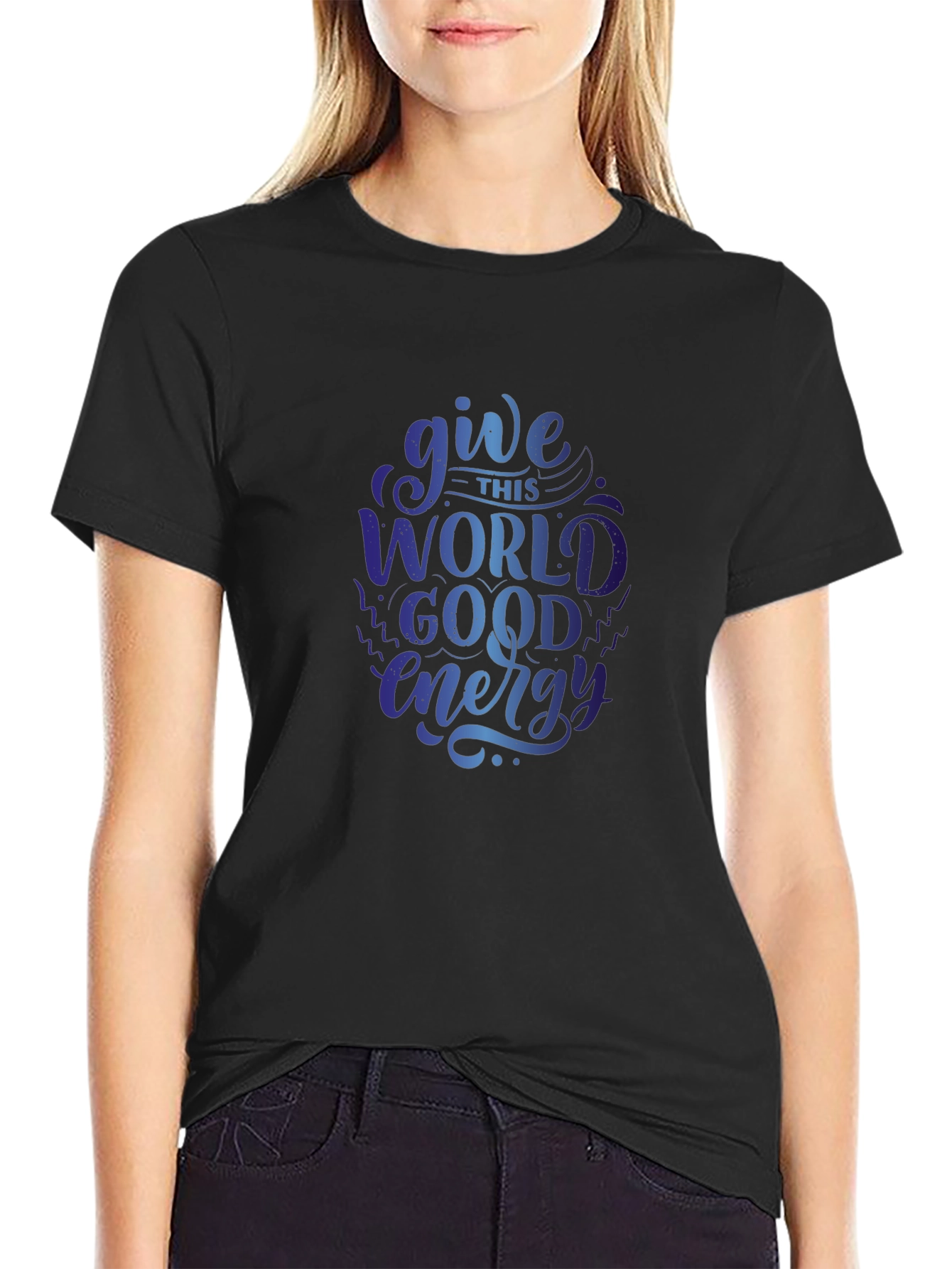 Give This World Good Energy Graphic T-Shirt