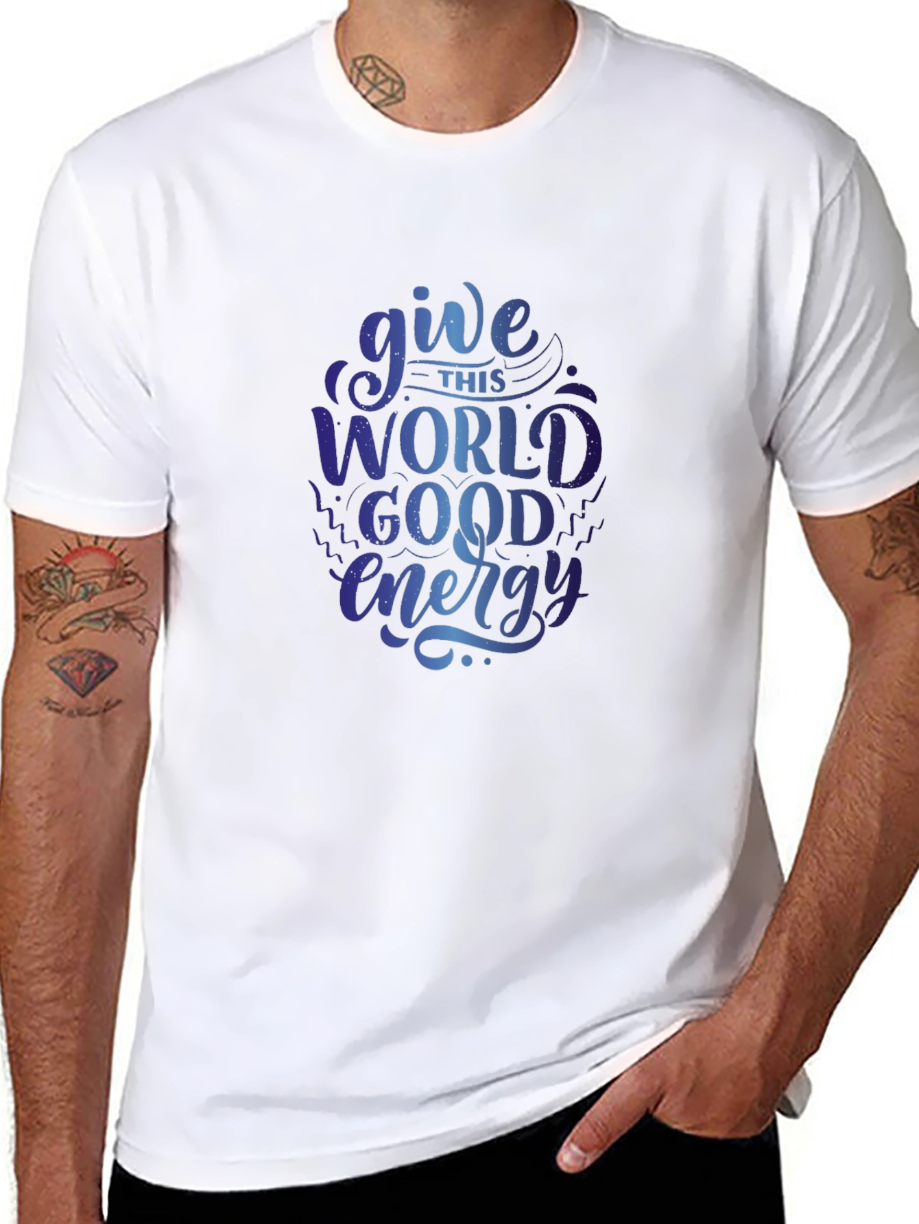 Give This World Good Energy Graphic T-Shirt