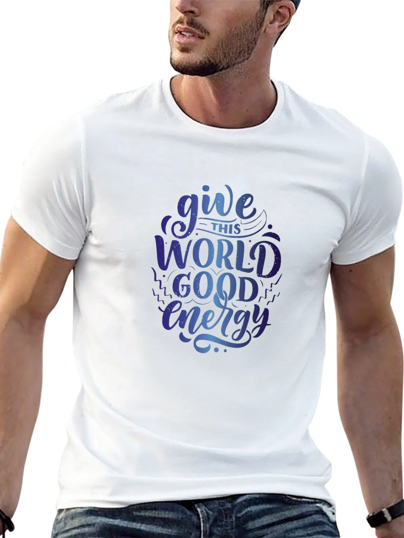 Give This World Good Energy Graphic T-Shirt