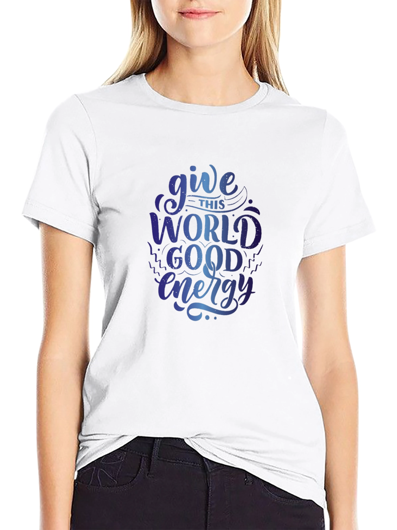 Give This World Good Energy Graphic T-Shirt