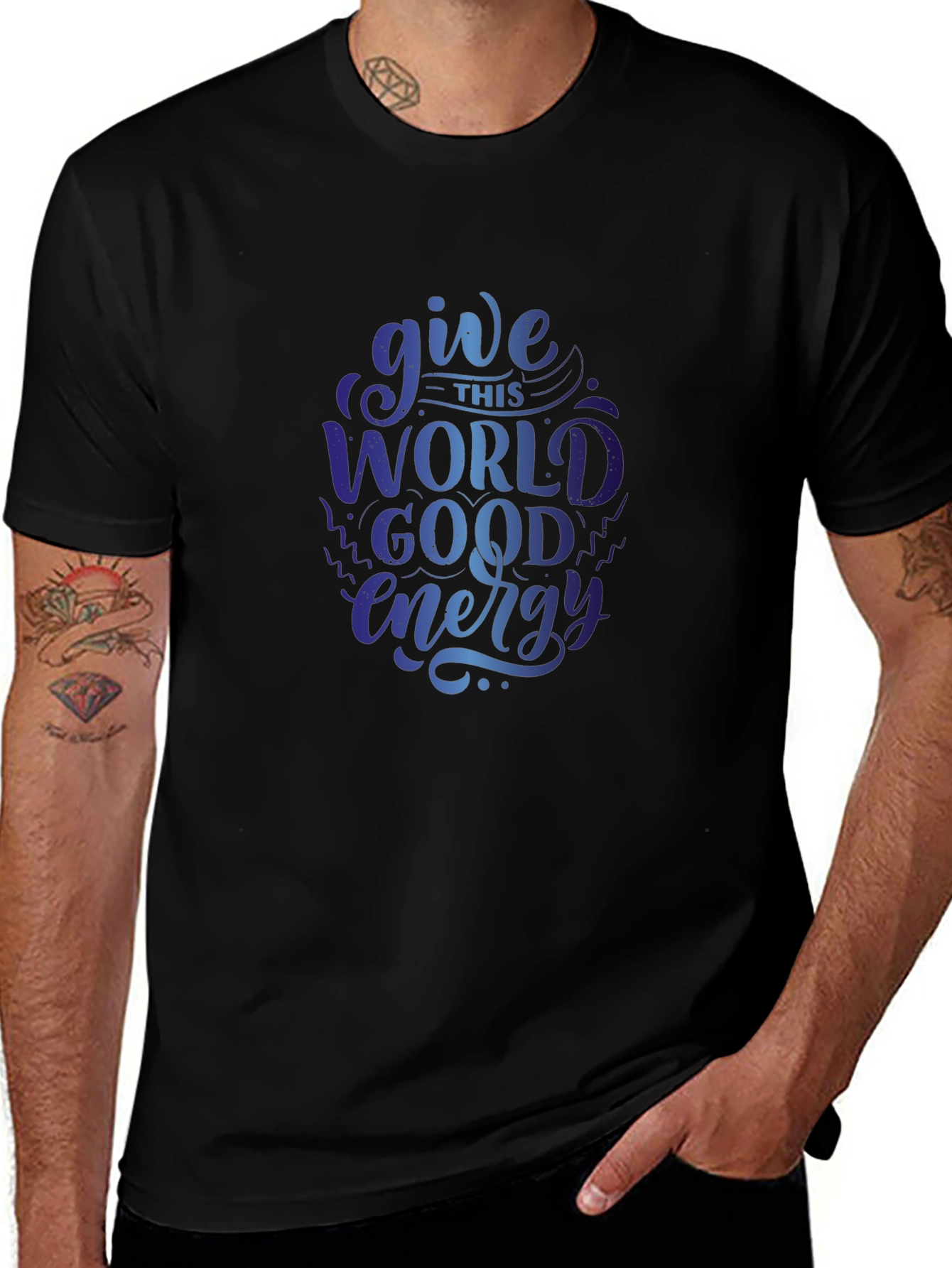 Give This World Good Energy Graphic T-Shirt