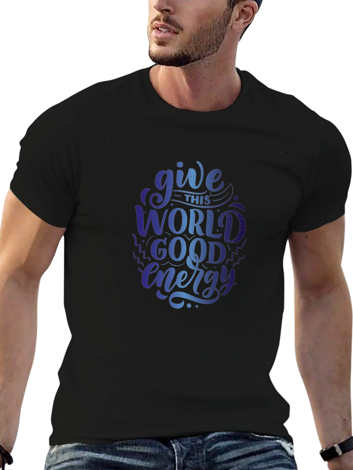 Give This World Good Energy Graphic T-Shirt