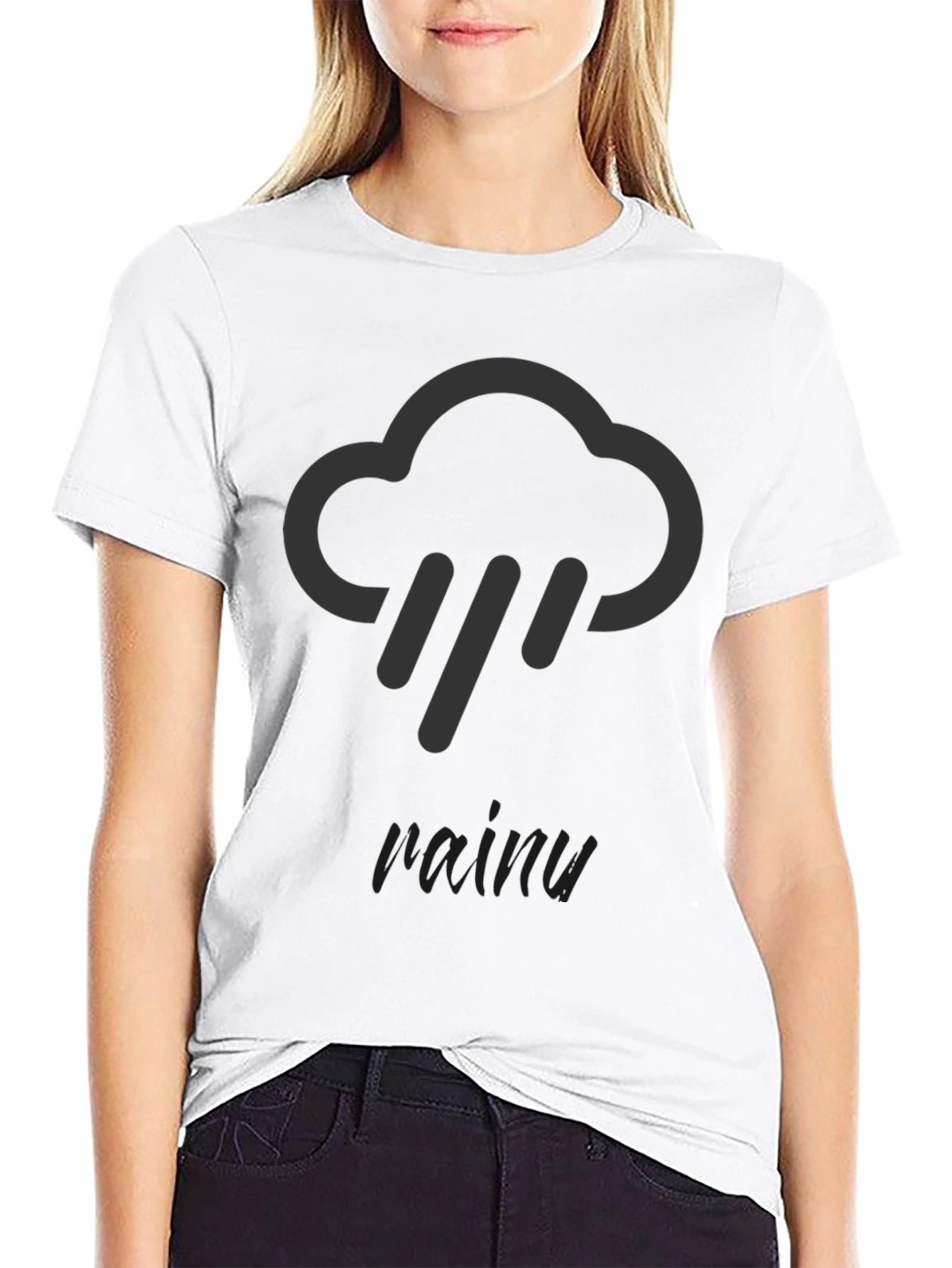 Rainy Day Cloud Graphic T-Shirt
