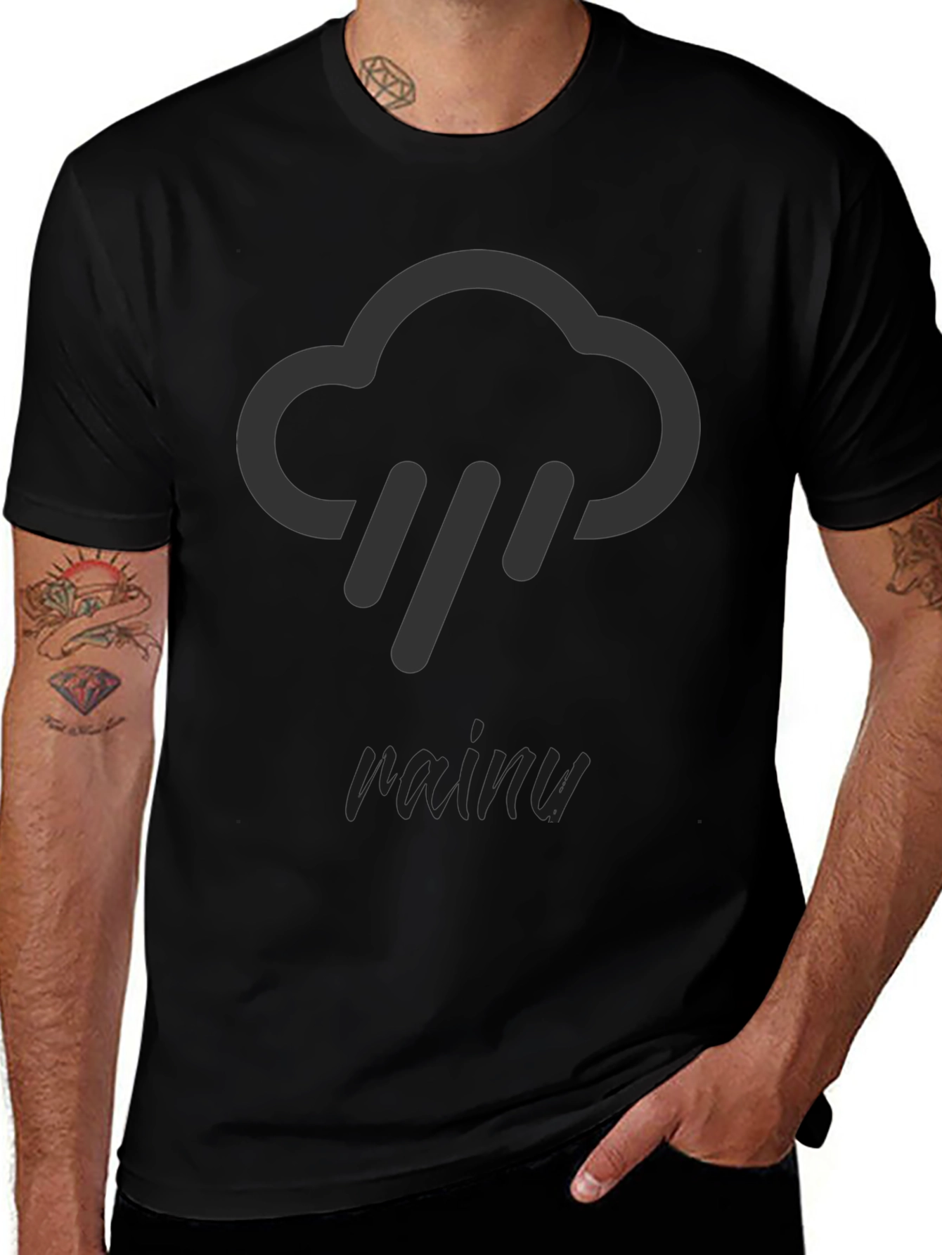 Rainy Day Cloud Graphic T-Shirt