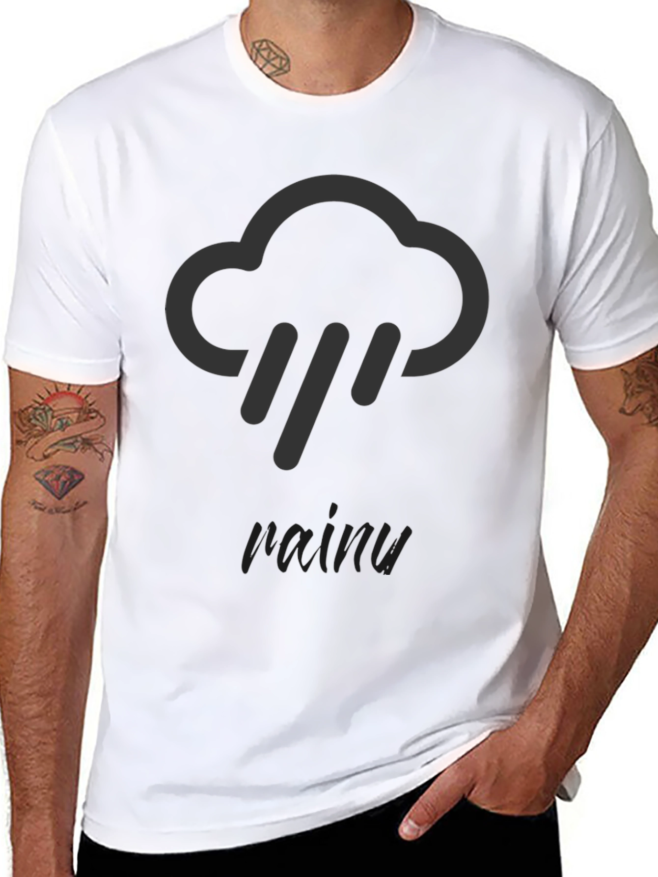 Rainy Day Cloud Graphic T-Shirt