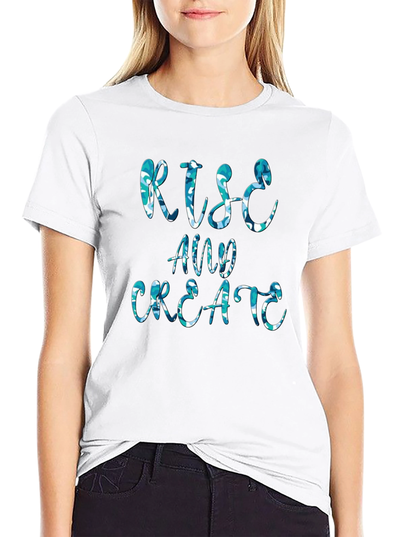 Rise and Create Graphic Tee - Mens Fashion