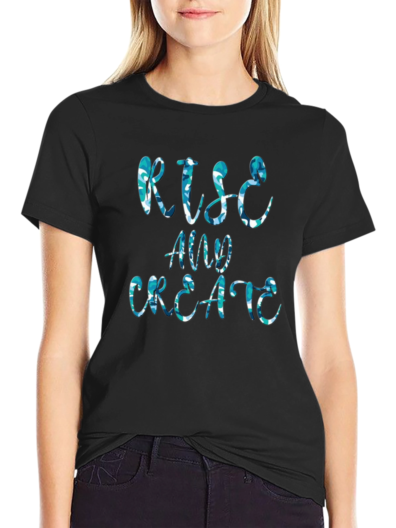 Rise and Create Graphic Tee - Mens Fashion