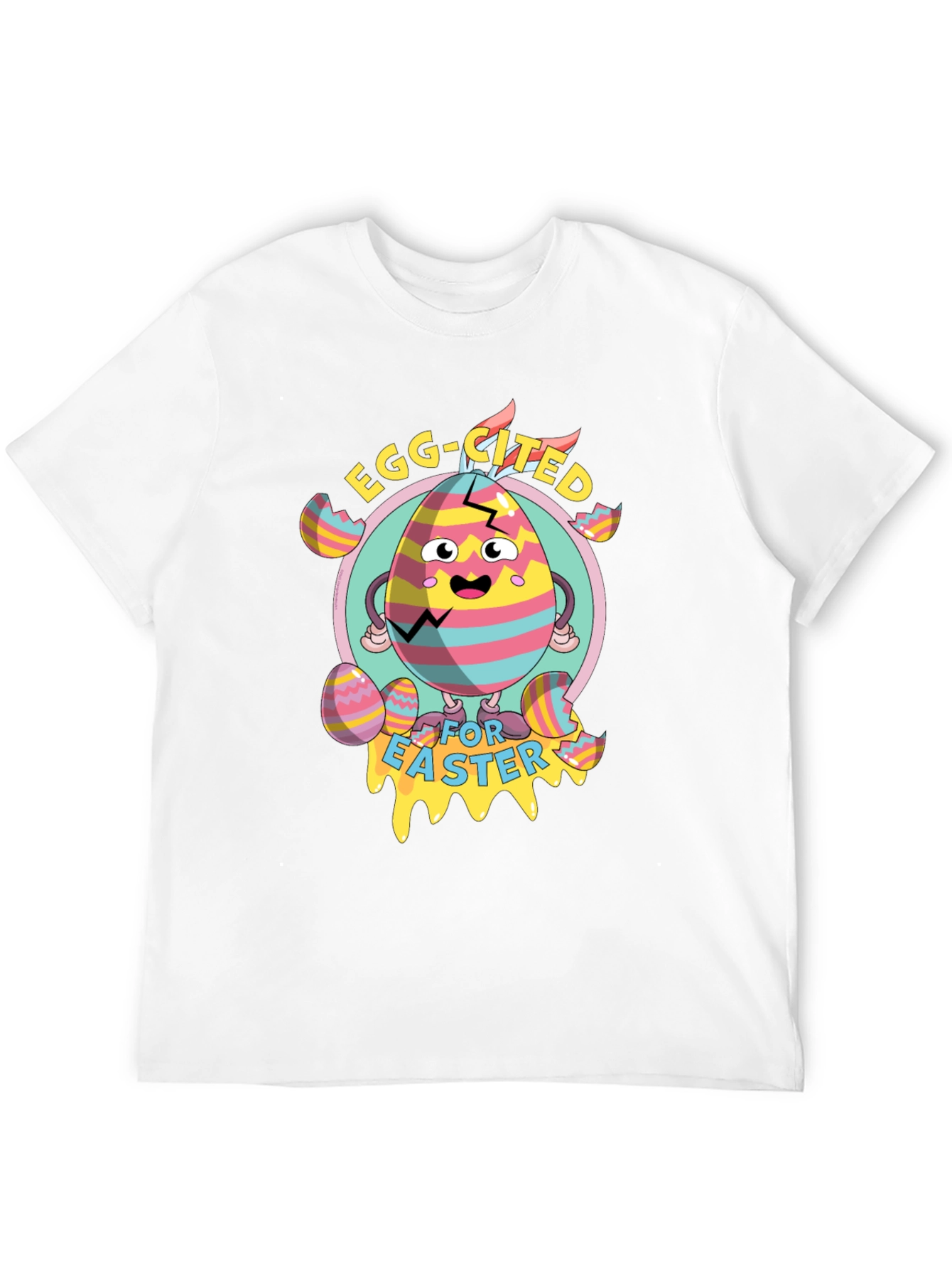 Egg-cited for Easter Black T-Shirt