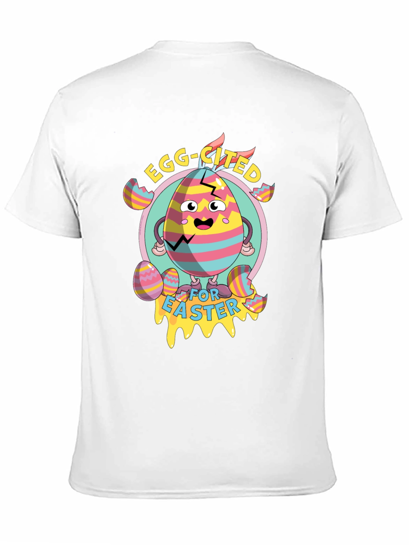 Egg-cited for Easter Black T-Shirt