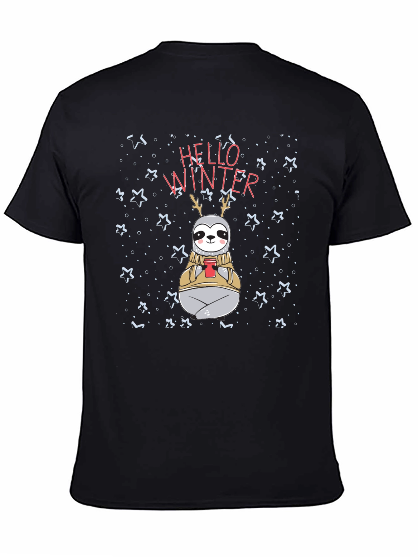 Hello Winter Sloth Graphic Tee
