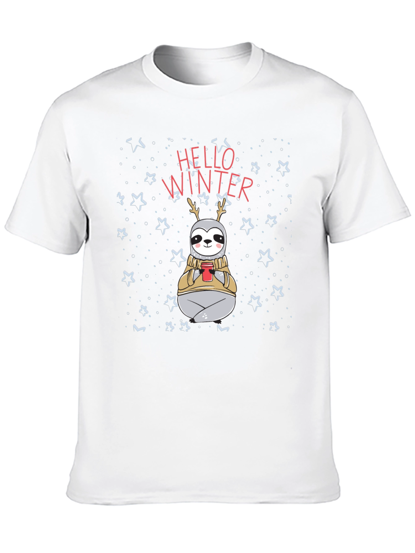 Hello Winter Sloth Graphic Tee