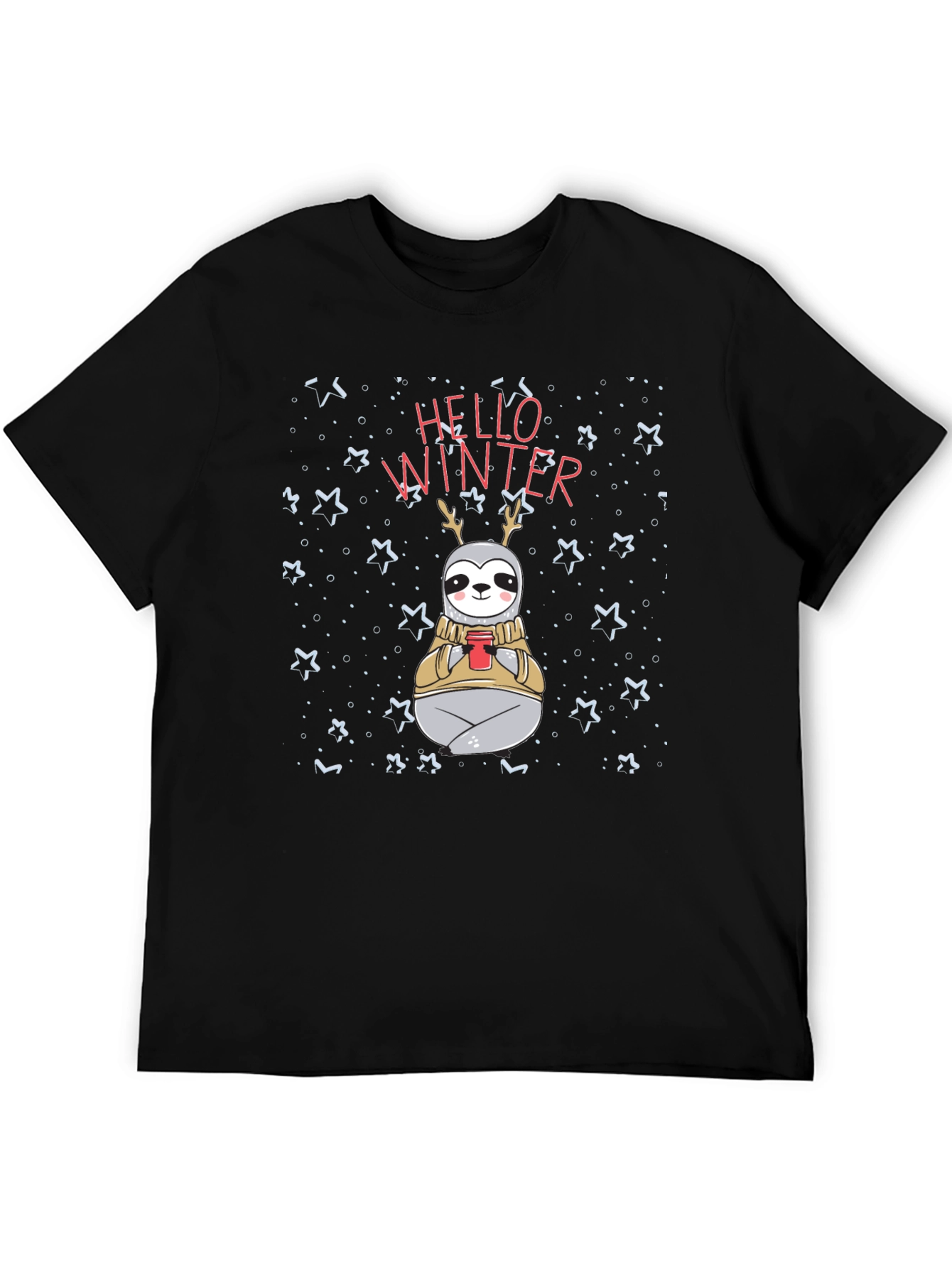 Hello Winter Sloth Graphic Tee
