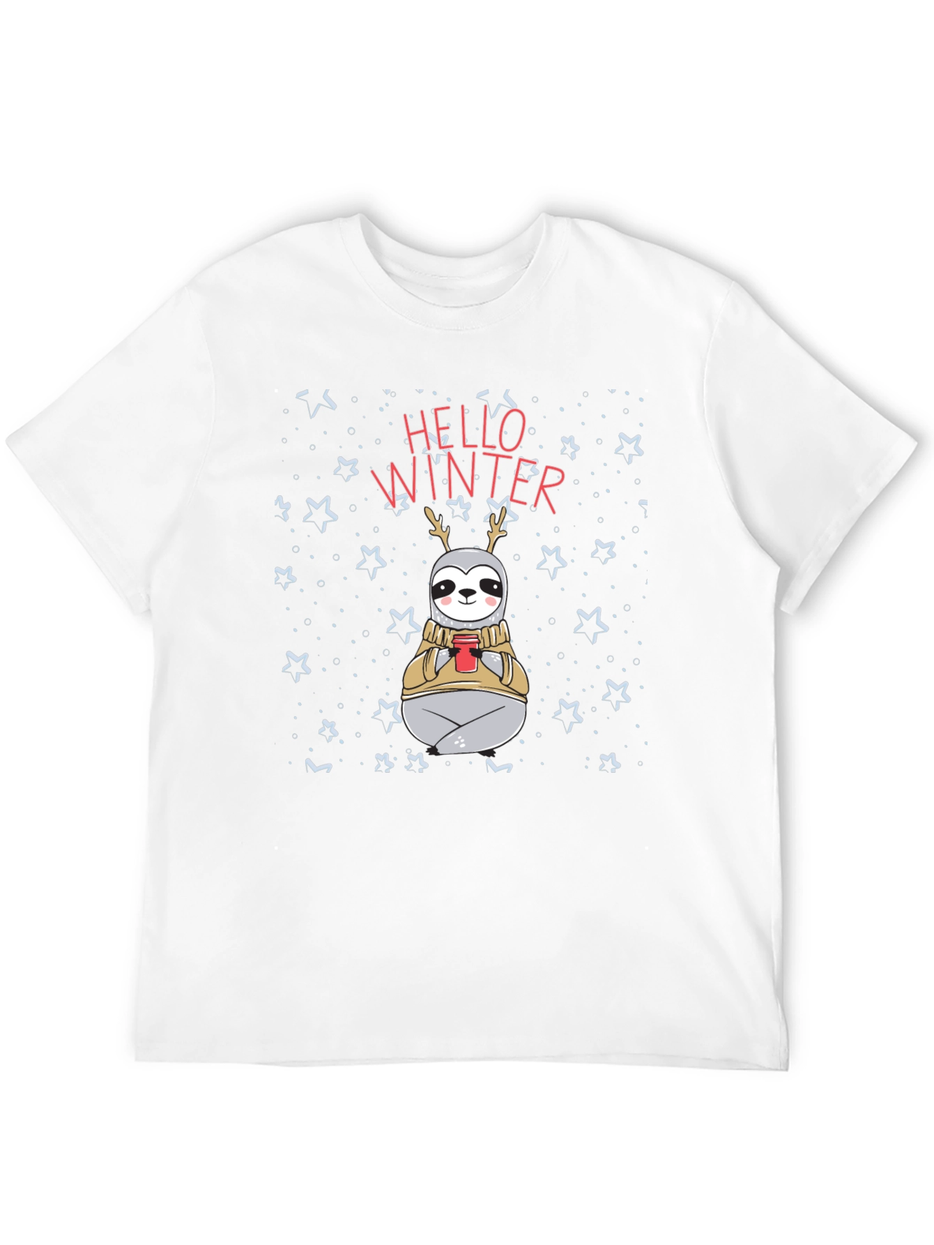 Hello Winter Sloth Graphic Tee